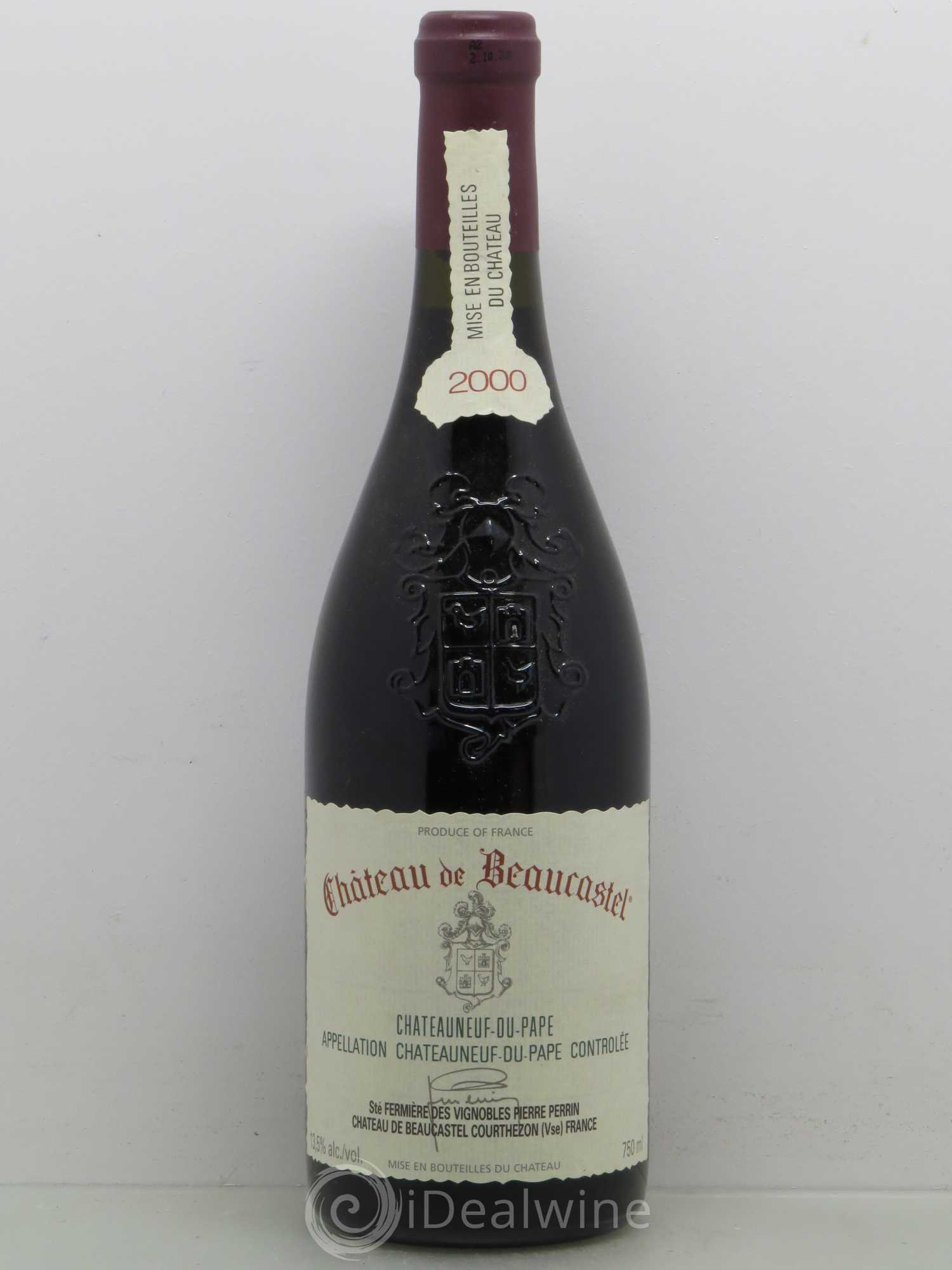 Châteauneuf-du-Pape Château de Beaucastel Famille Perrin 2000 - Lot de 1 bouteille - 0