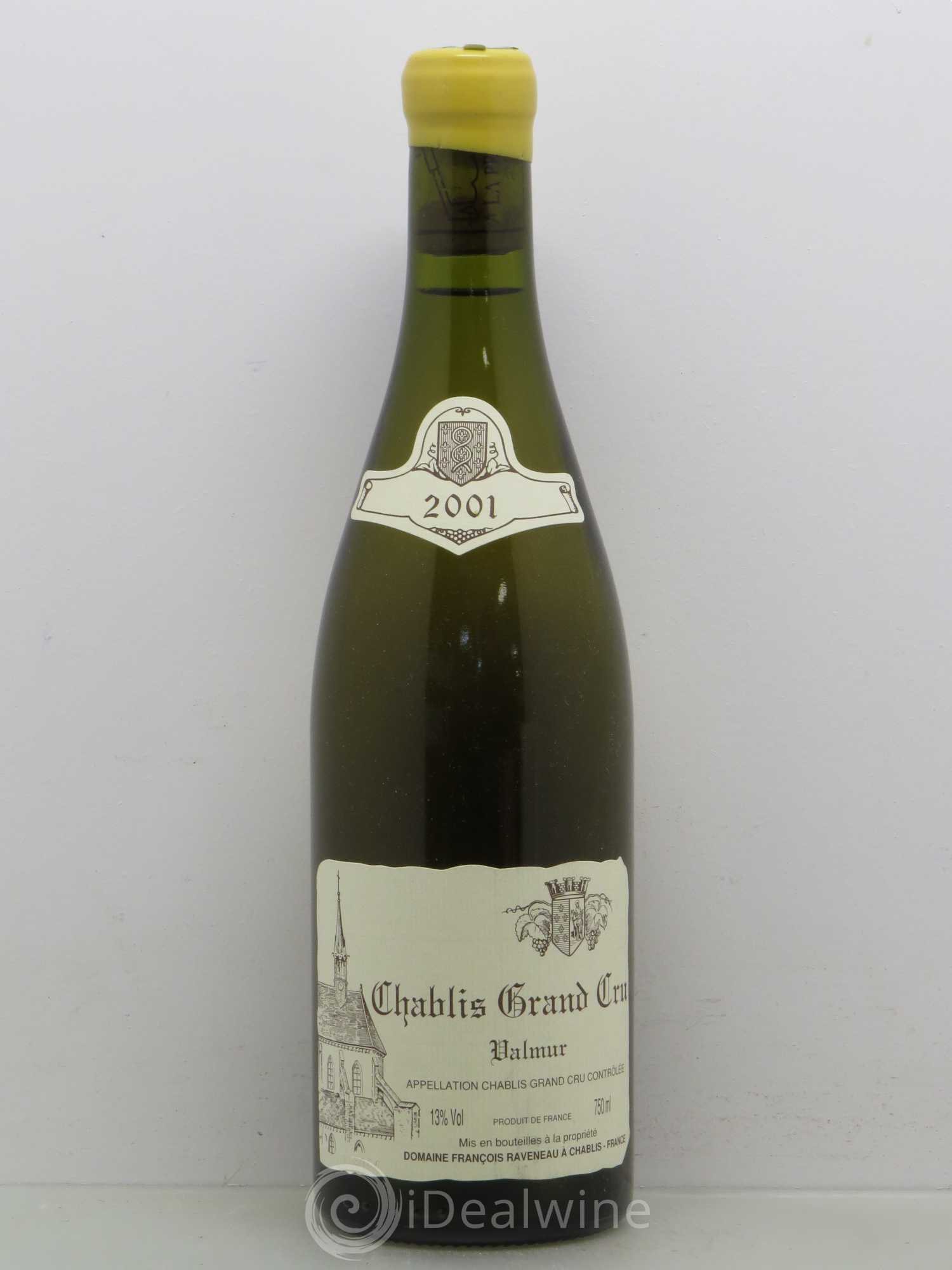 Chablis Grand Cru Valmur Raveneau (Domaine) 2001 - Lot de 1 bouteille - 0