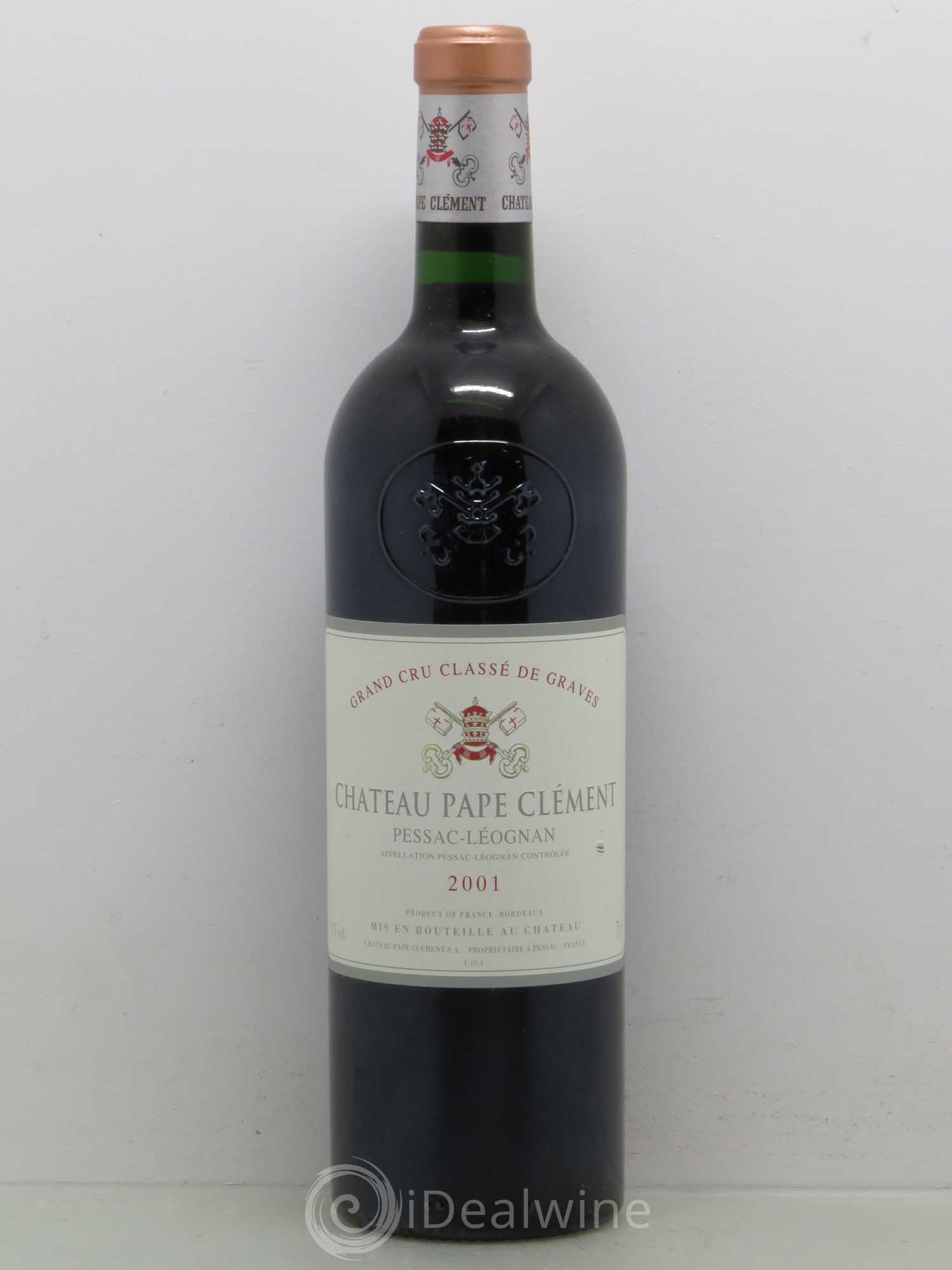 Château Pape Clément Cru Classé de Graves 2001 - Lot de 1 bouteille - 0