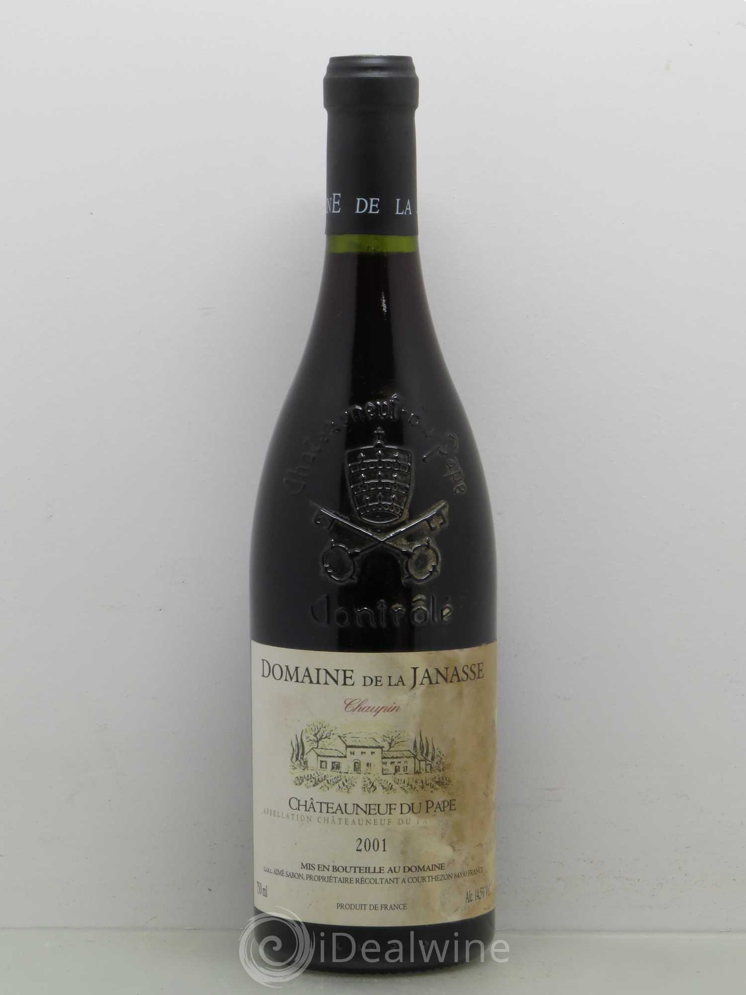 Châteauneuf-du-Pape Cuvée Chaupin La Janasse (Domaine de) 2001 - Lot de 1 bouteille - 0