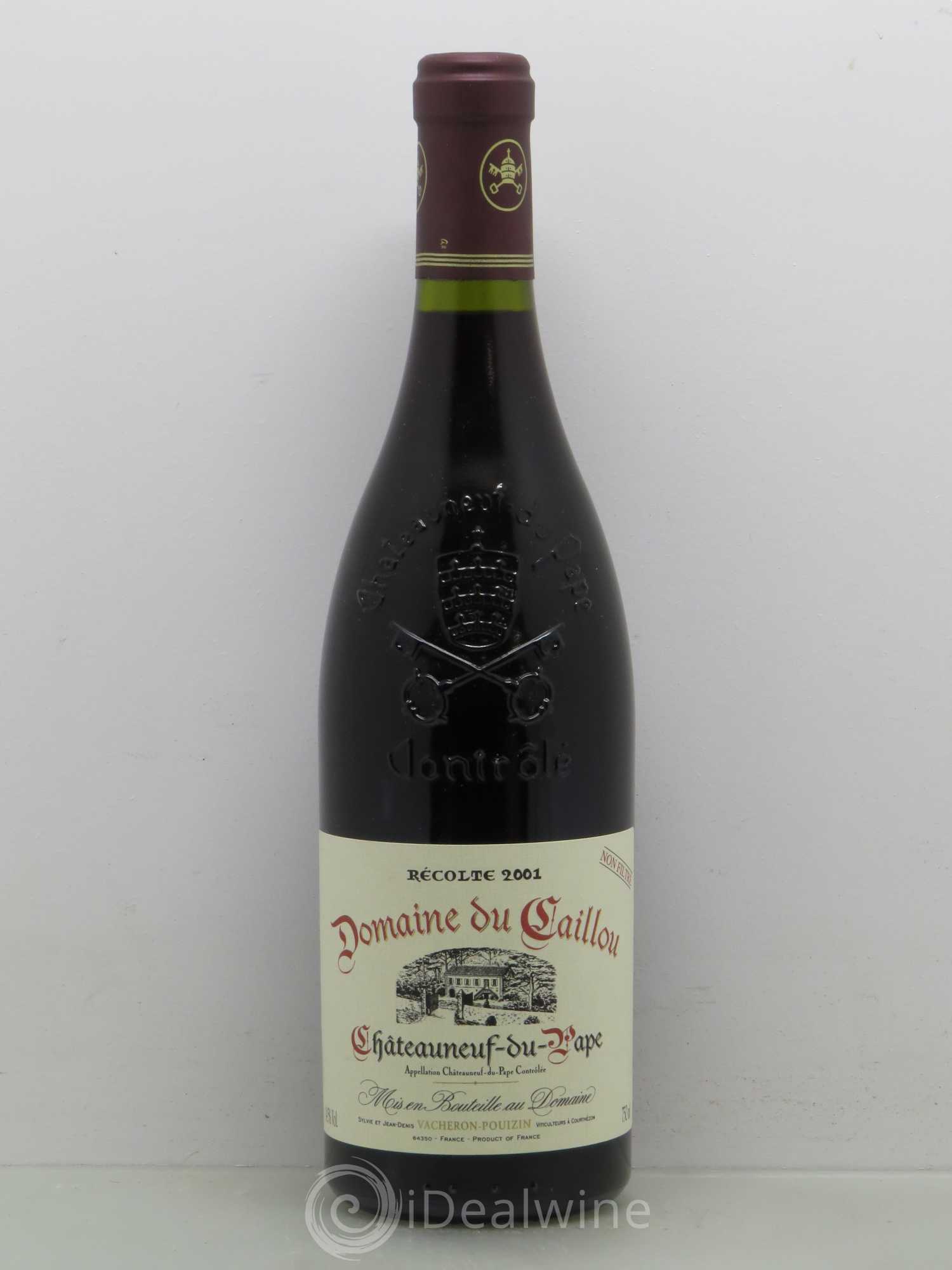 Châteauneuf-du-Pape Domaine Le Clos Du Caillou 2001 - Lot de 1 bouteille - 0
