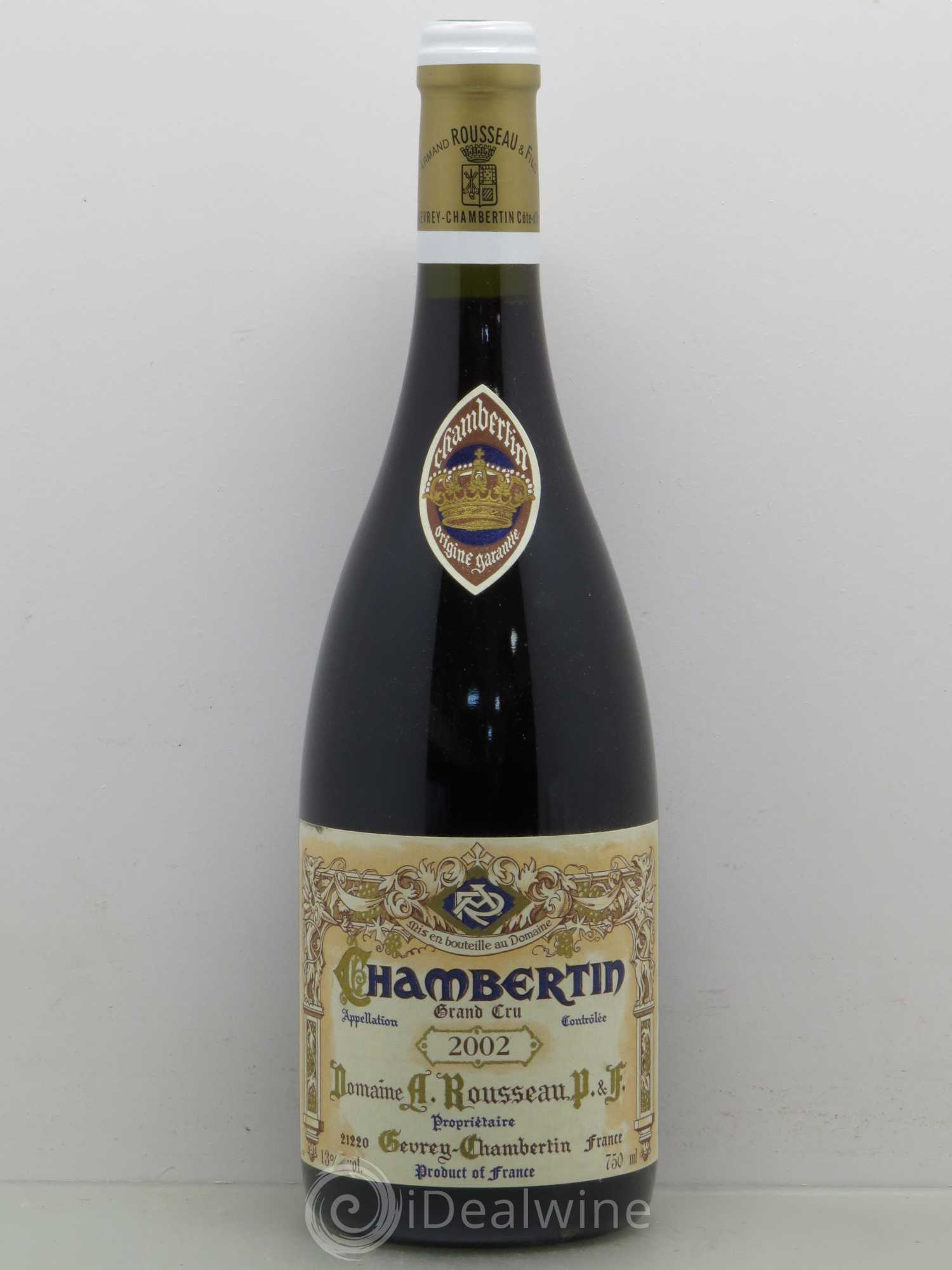 Chambertin Grand Cru Armand Rousseau (Domaine) 2002 - Lot de 1 bouteille - 0