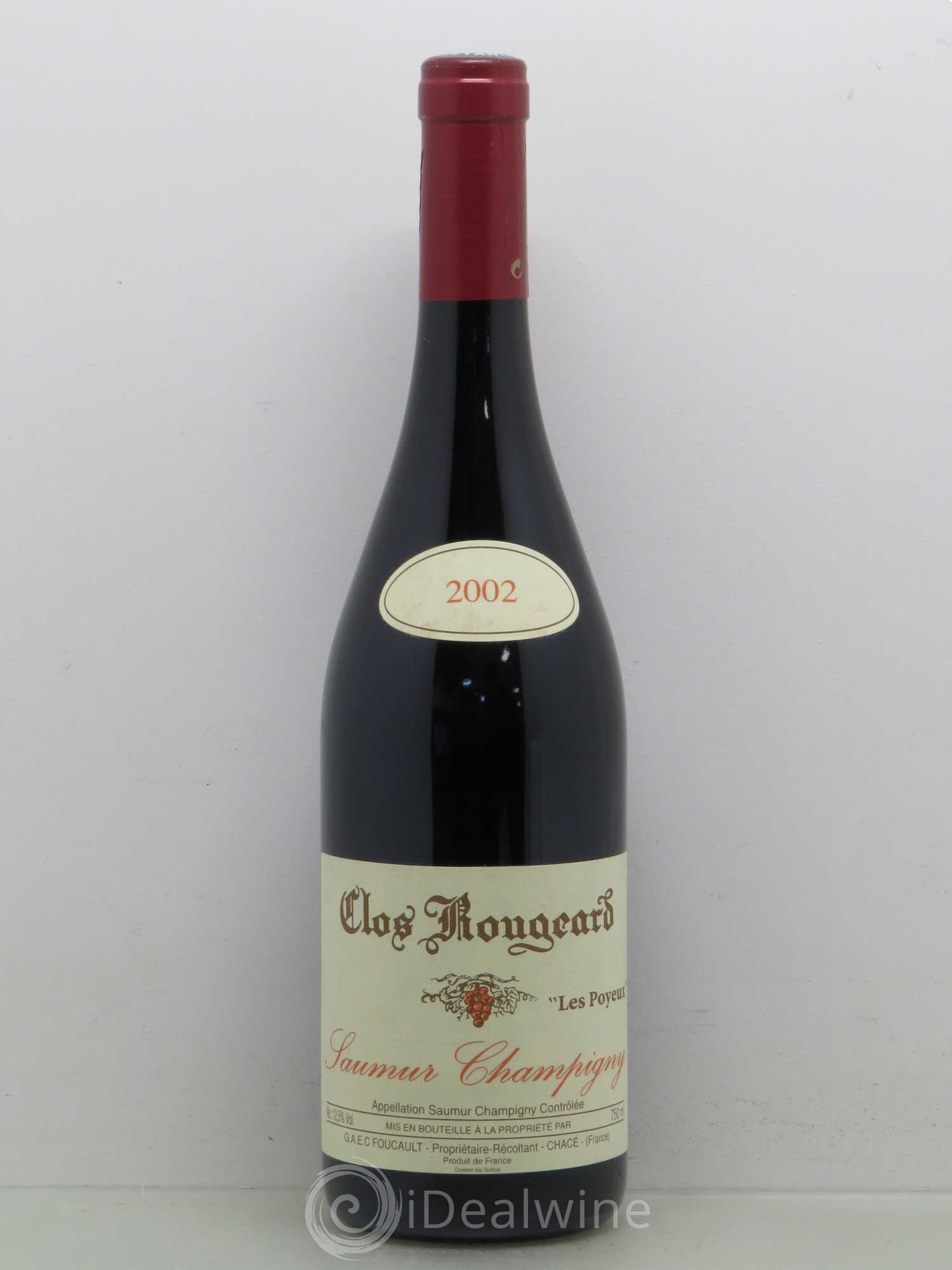 Saumur-Champigny Les Poyeux Clos Rougeard 2002 - Lot de 1 bouteille - 0