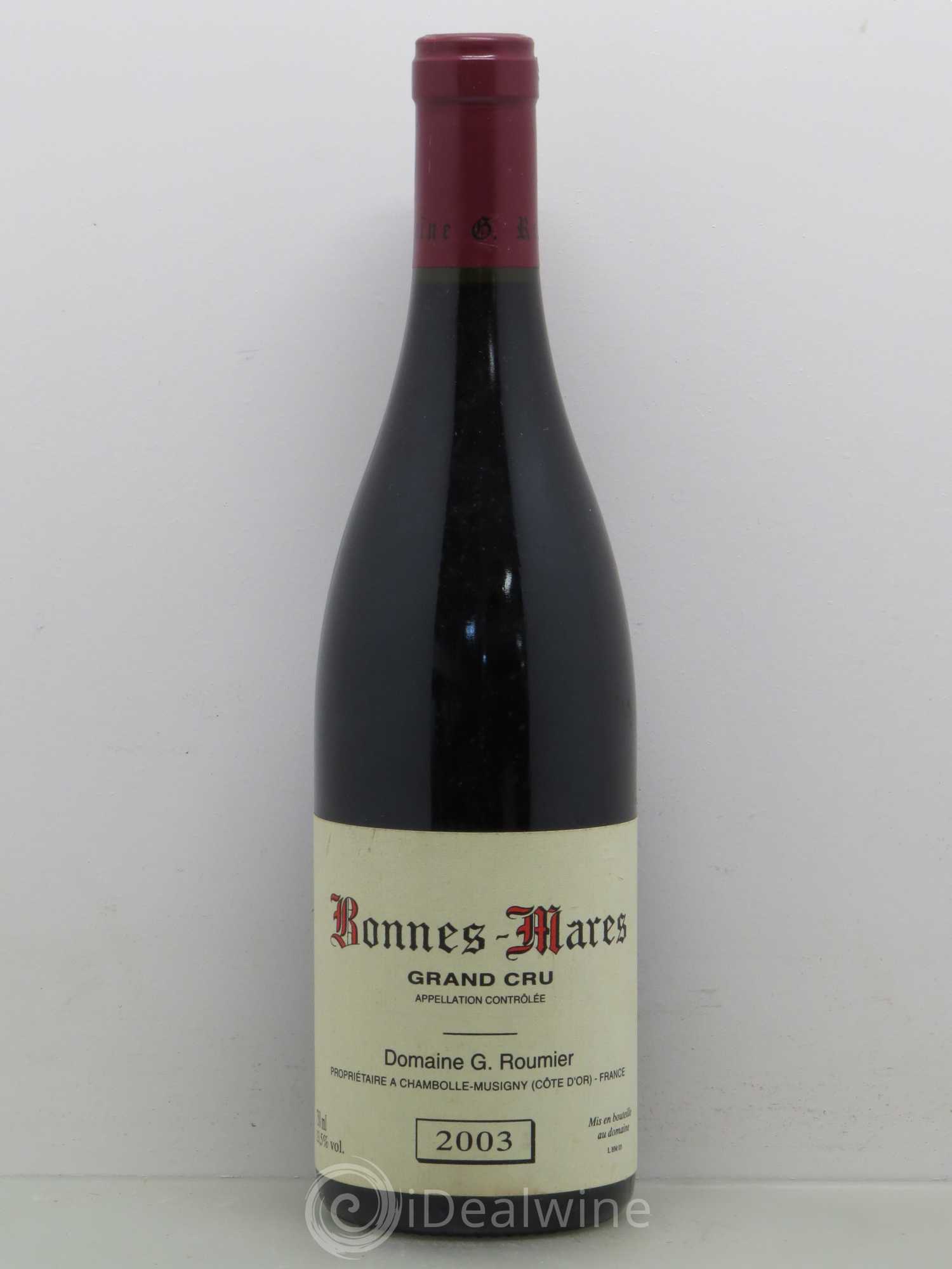 Bonnes-Mares Grand Cru Georges Roumier (Domaine) 2003 - Lot de 1 bouteille - 0
