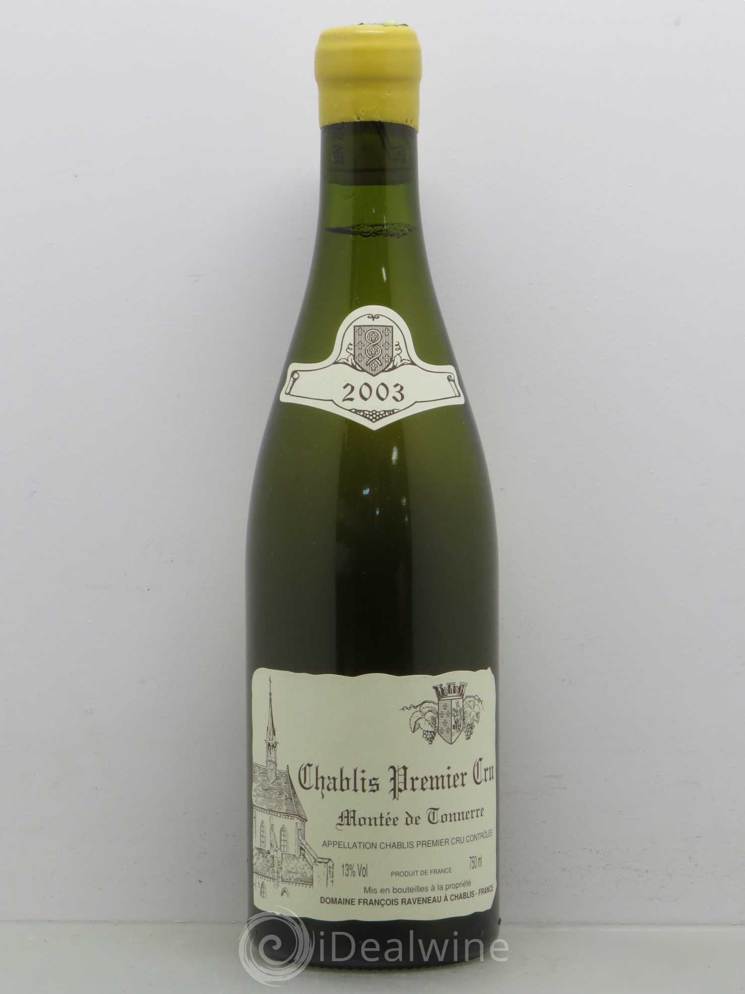 Chablis 1er Cru Montée de Tonnerre Raveneau (Domaine) 2003 - Lot de 1 bouteille - 0