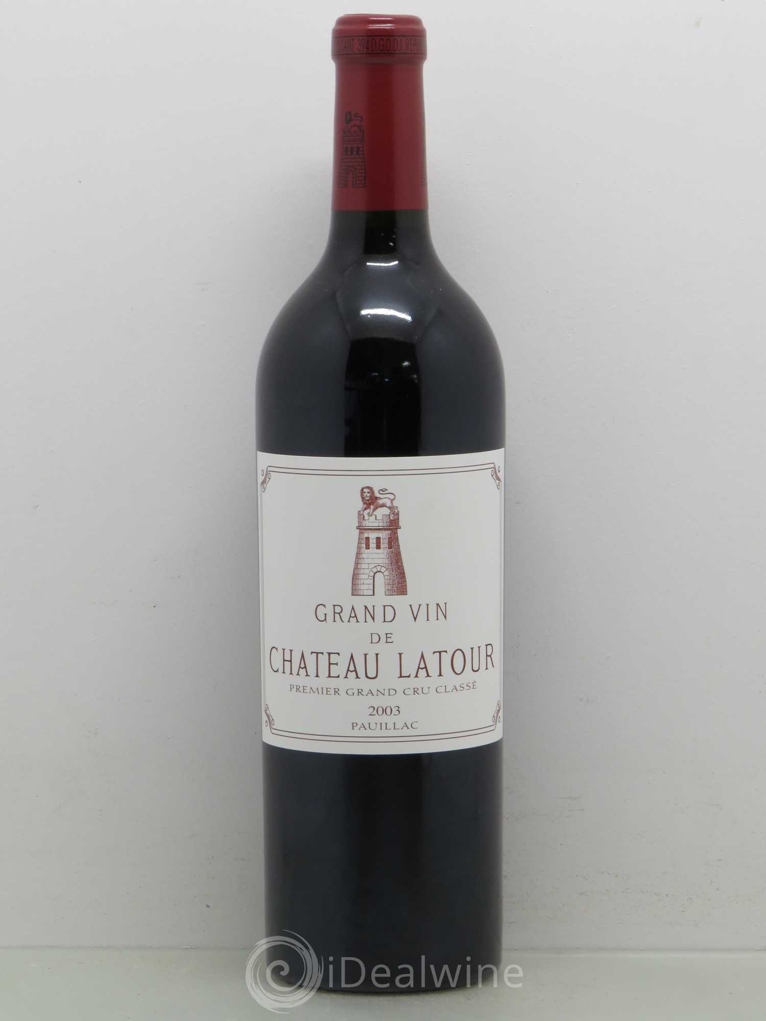 Château Latour 1er Grand Cru Classé 2003 - Lot de 1 bouteille - 0