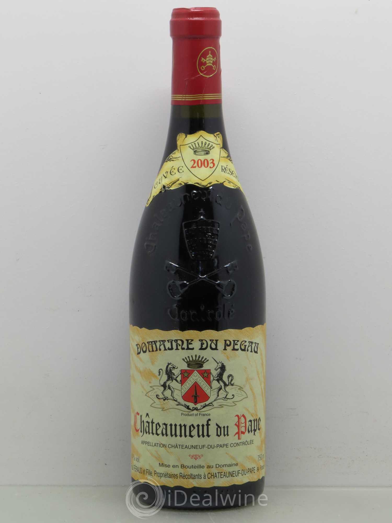 Châteauneuf-du-Pape Domaine du Pégau Cuvée Réservée Paul et Laurence Féraud 2003 - Lot de 1 bouteille - 0