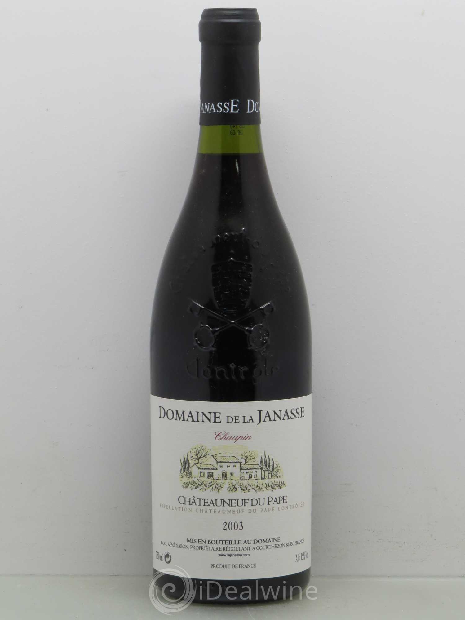 Châteauneuf-du-Pape Cuvée Chaupin La Janasse (Domaine de) 2003 - Lot de 1 bouteille - 0
