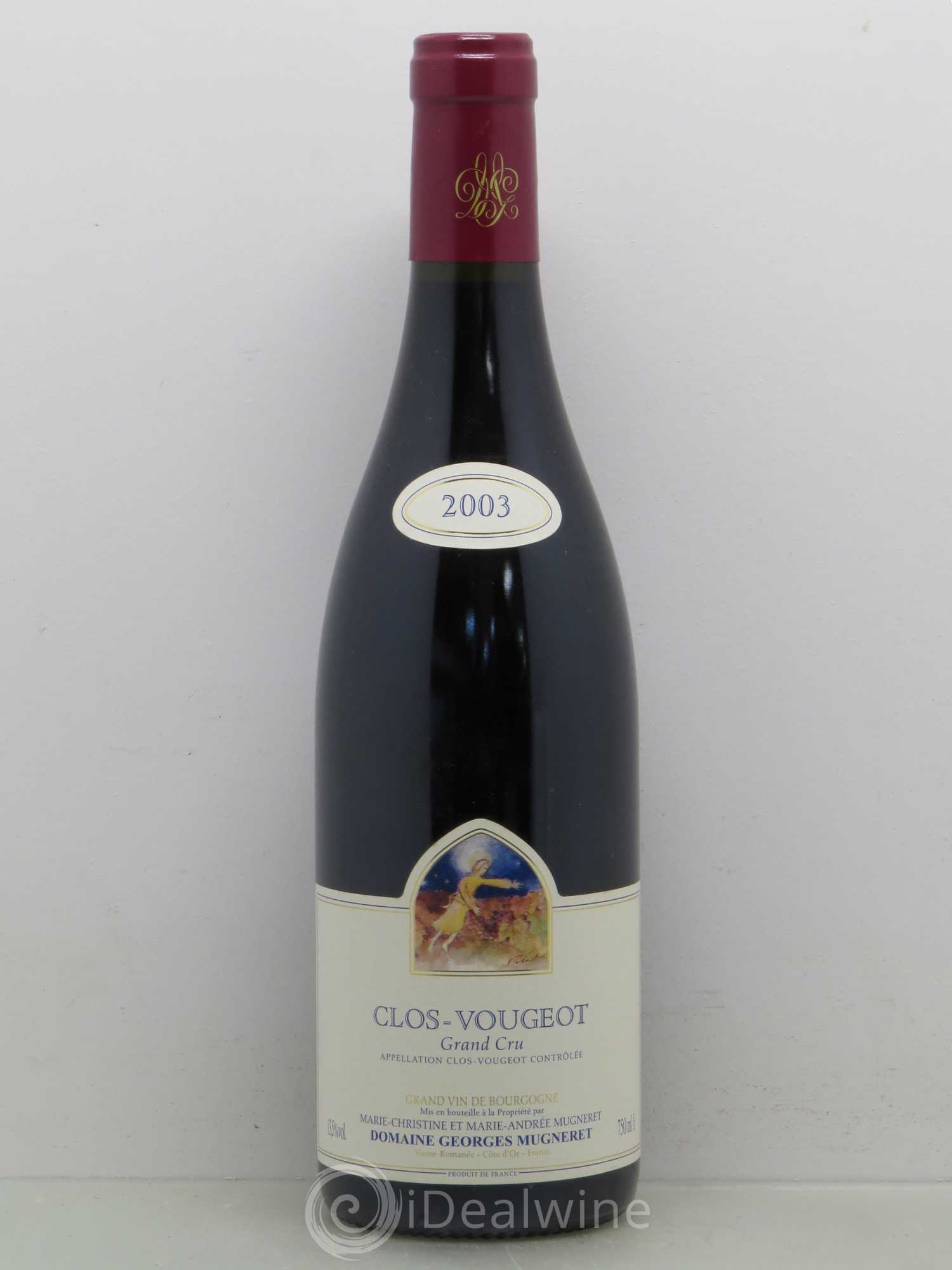 Clos de Vougeot Grand Cru Georges Mugneret-Gibourg (Domaine) 2003 - Lot de 1 bouteille - 0