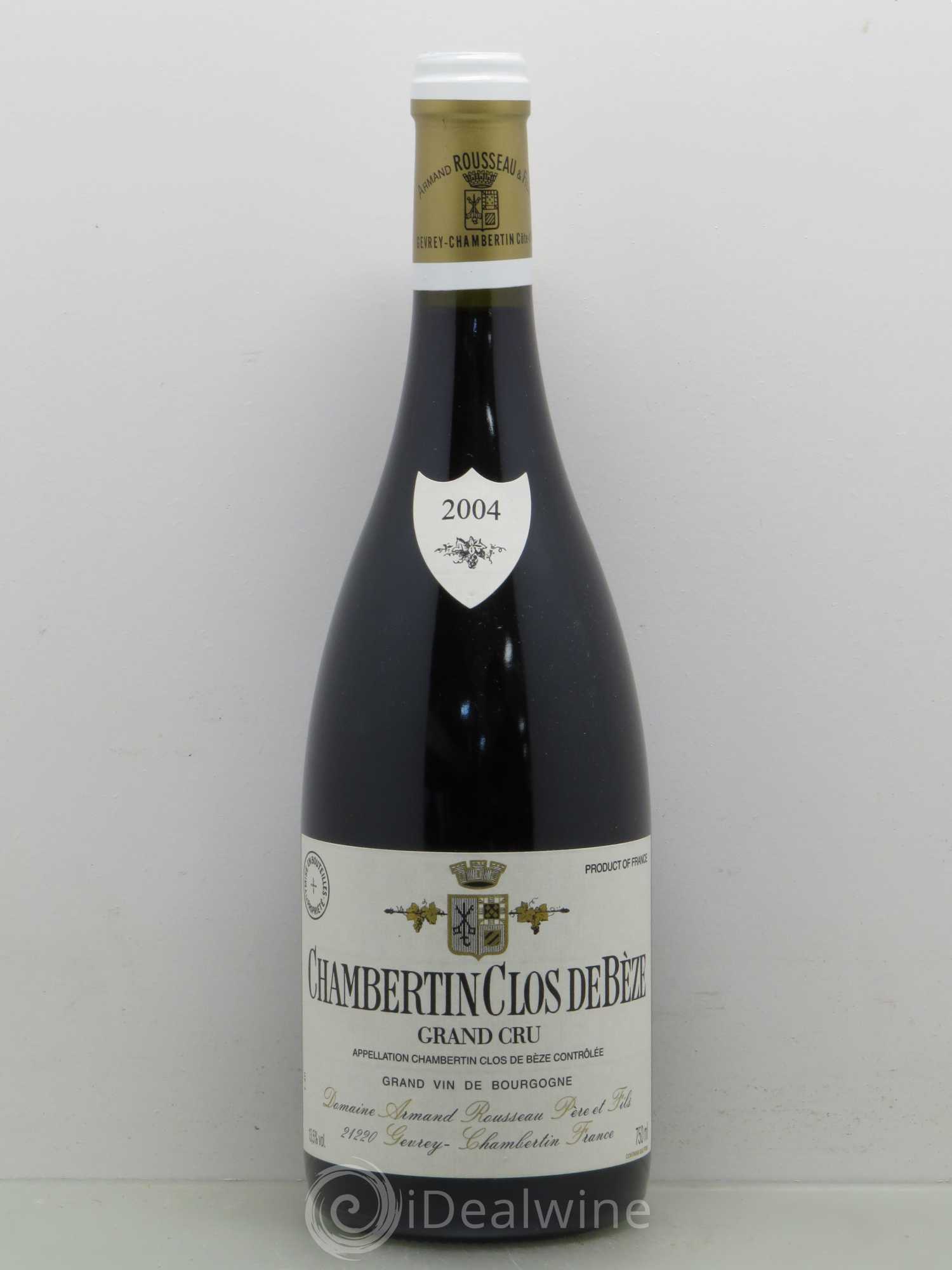 Chambertin Clos de Bèze Grand Cru Armand Rousseau (Domaine) 2004 - Lot de 1 bouteille - 0