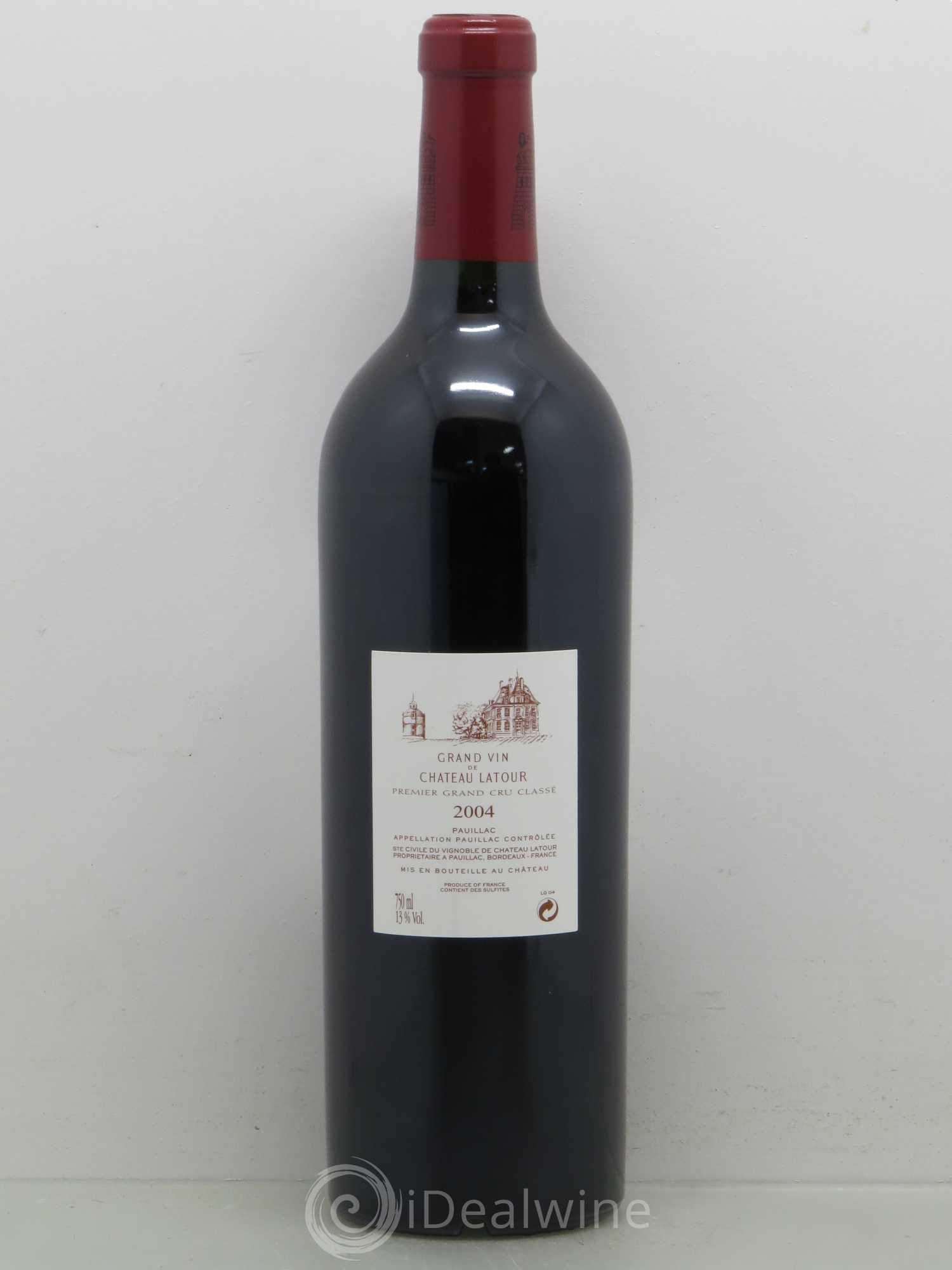 Château Latour 1er Grand Cru Classé 2004 - Lot de 1 bouteille - 1