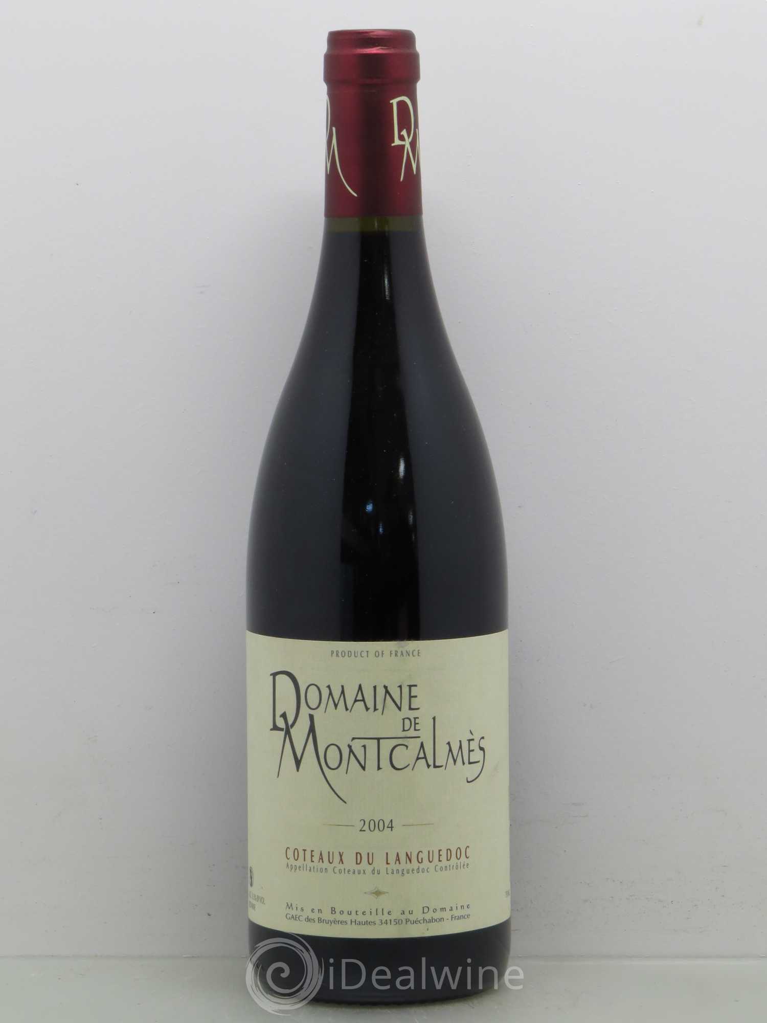 Terrasses du Larzac Domaine de Montcalmès Frédéric Pourtalié 2004 - Lot de 1 bouteille - 0