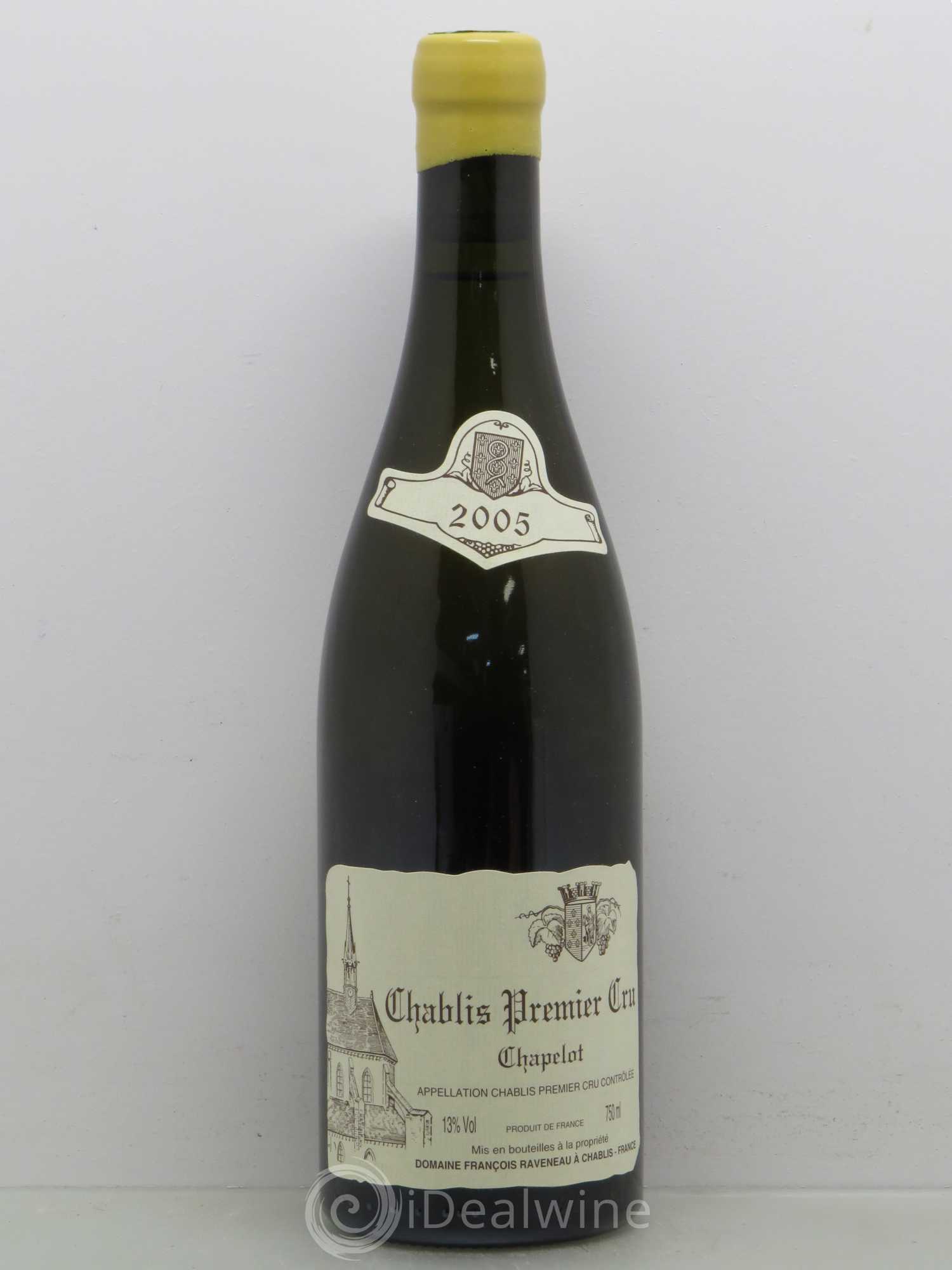Chablis 1er Cru Chapelot Raveneau (Domaine) 2005 - Lot de 1 bouteille - 0