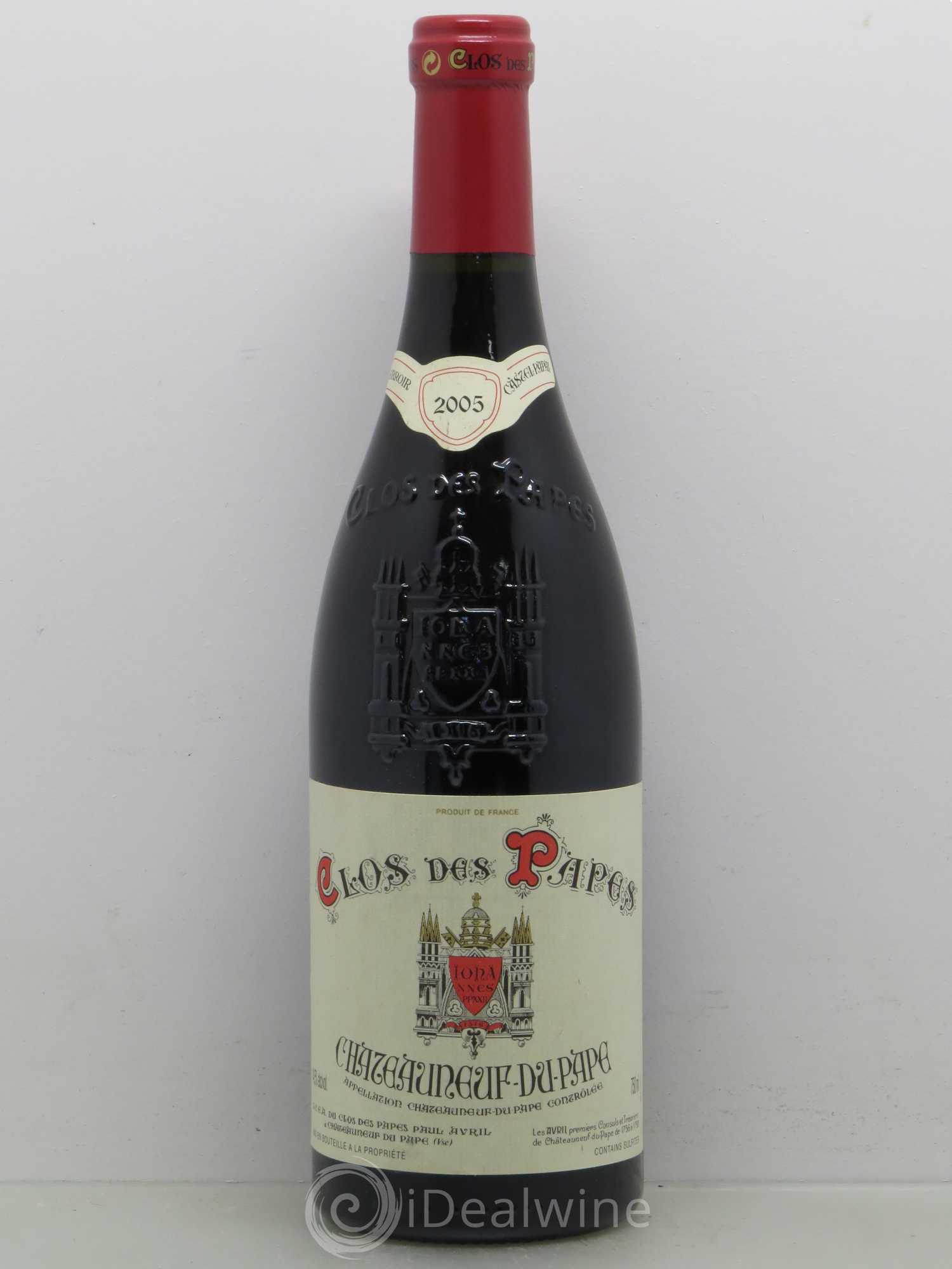Châteauneuf-du-Pape Clos des Papes - Paul Avril 2005 - Lot de 1 bouteille - 0