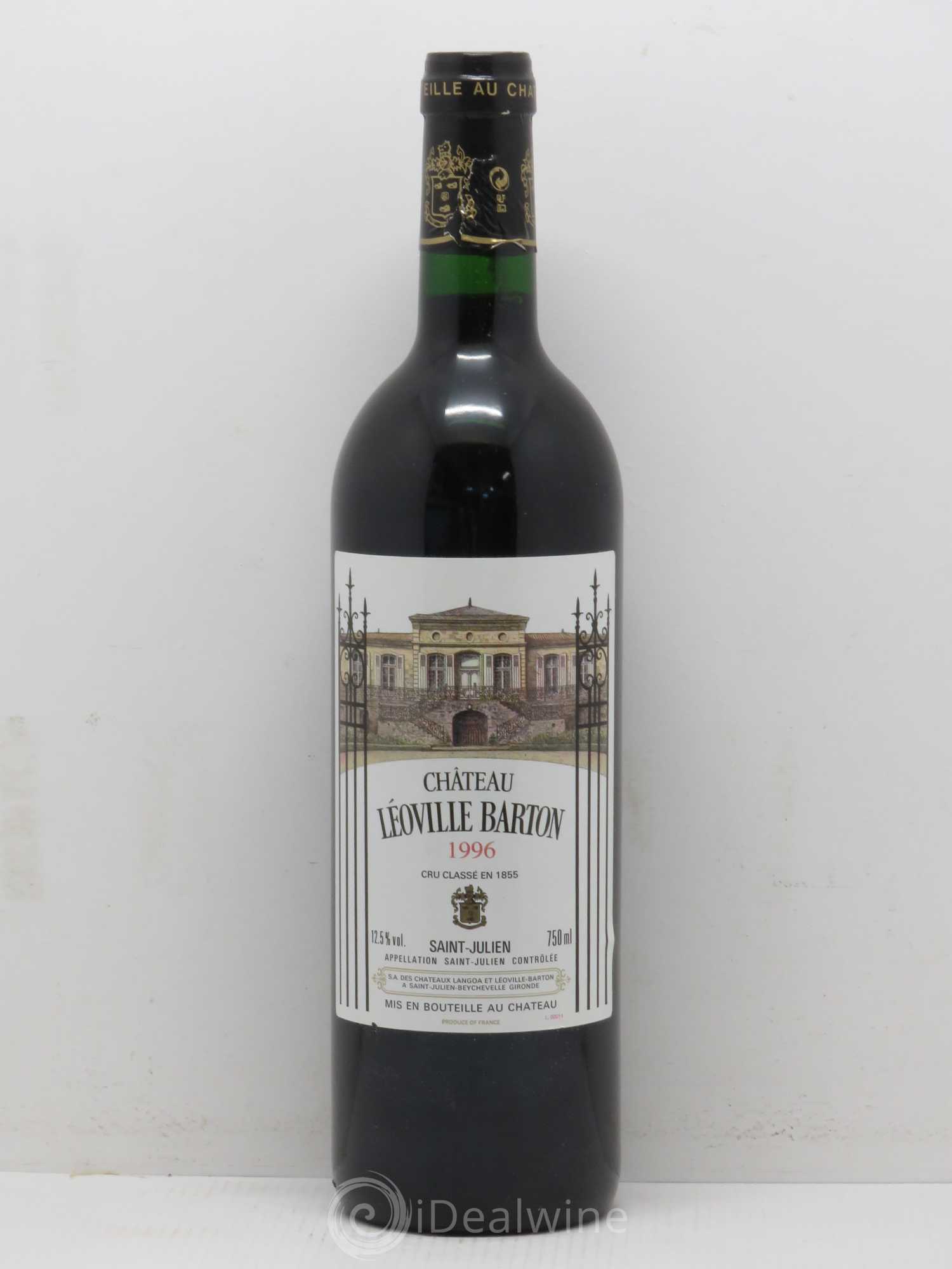 Château Léoville Barton 2ème Grand Cru Classé 1996 - Lot de 1 bouteille - 0