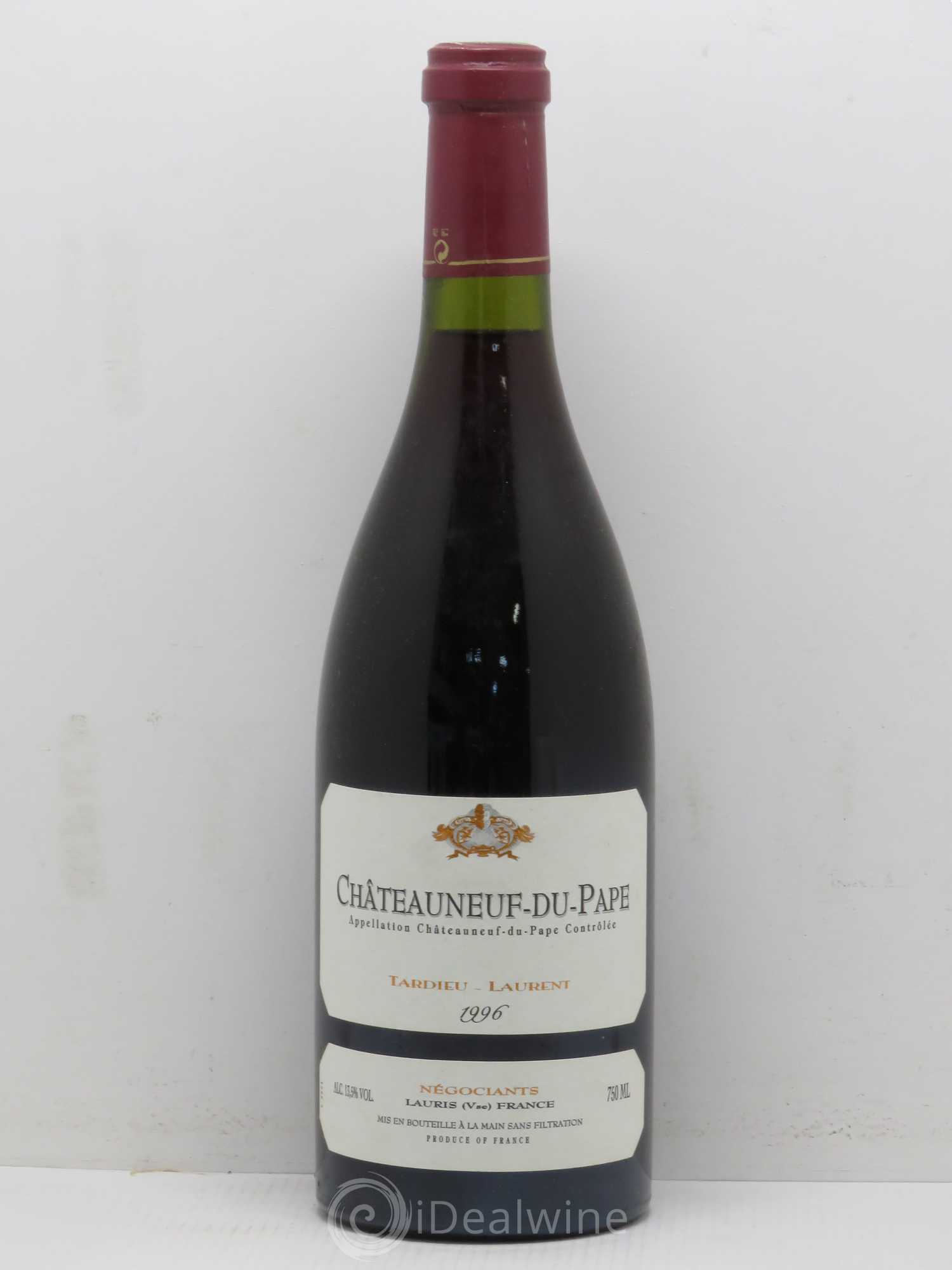 Châteauneuf-du-Pape Domaine Tardieu-Laurent Famille Tardieu 1996 - Lot de 1 bouteille - 0