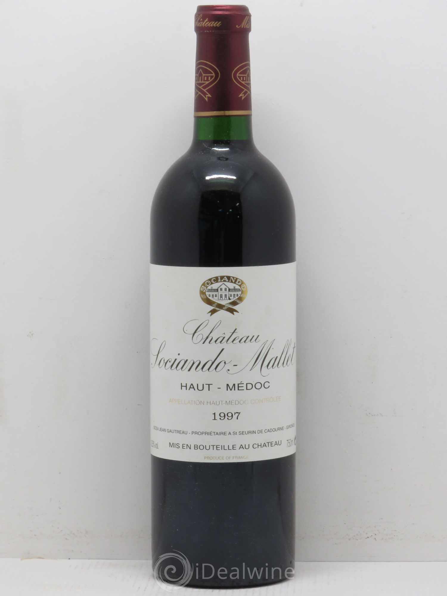 Château Sociando Mallet 1997 - Lot de 1 bouteille - 0