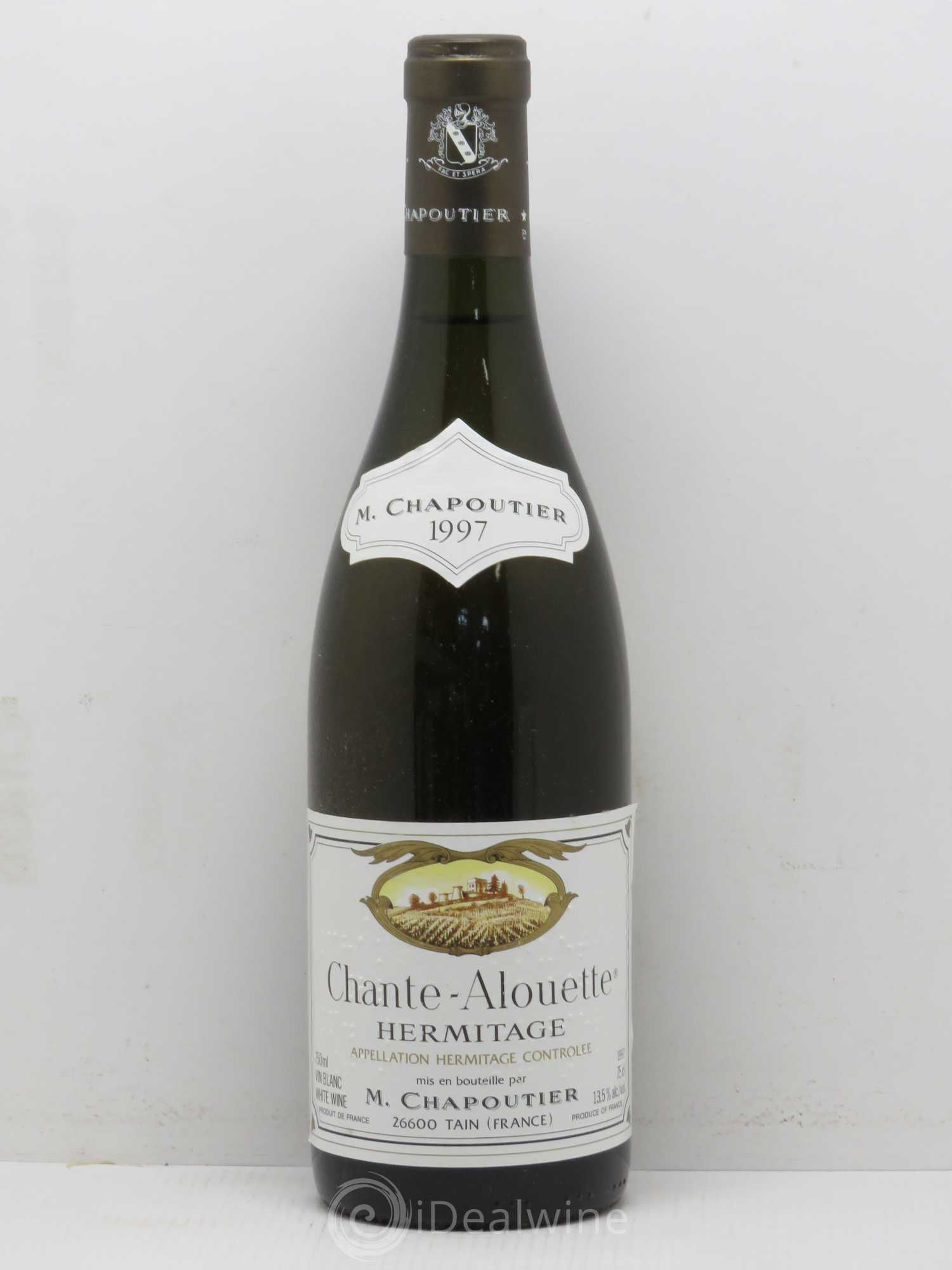 Hermitage Chante Alouette Chapoutier 1997 - Lot de 1 bouteille - 0