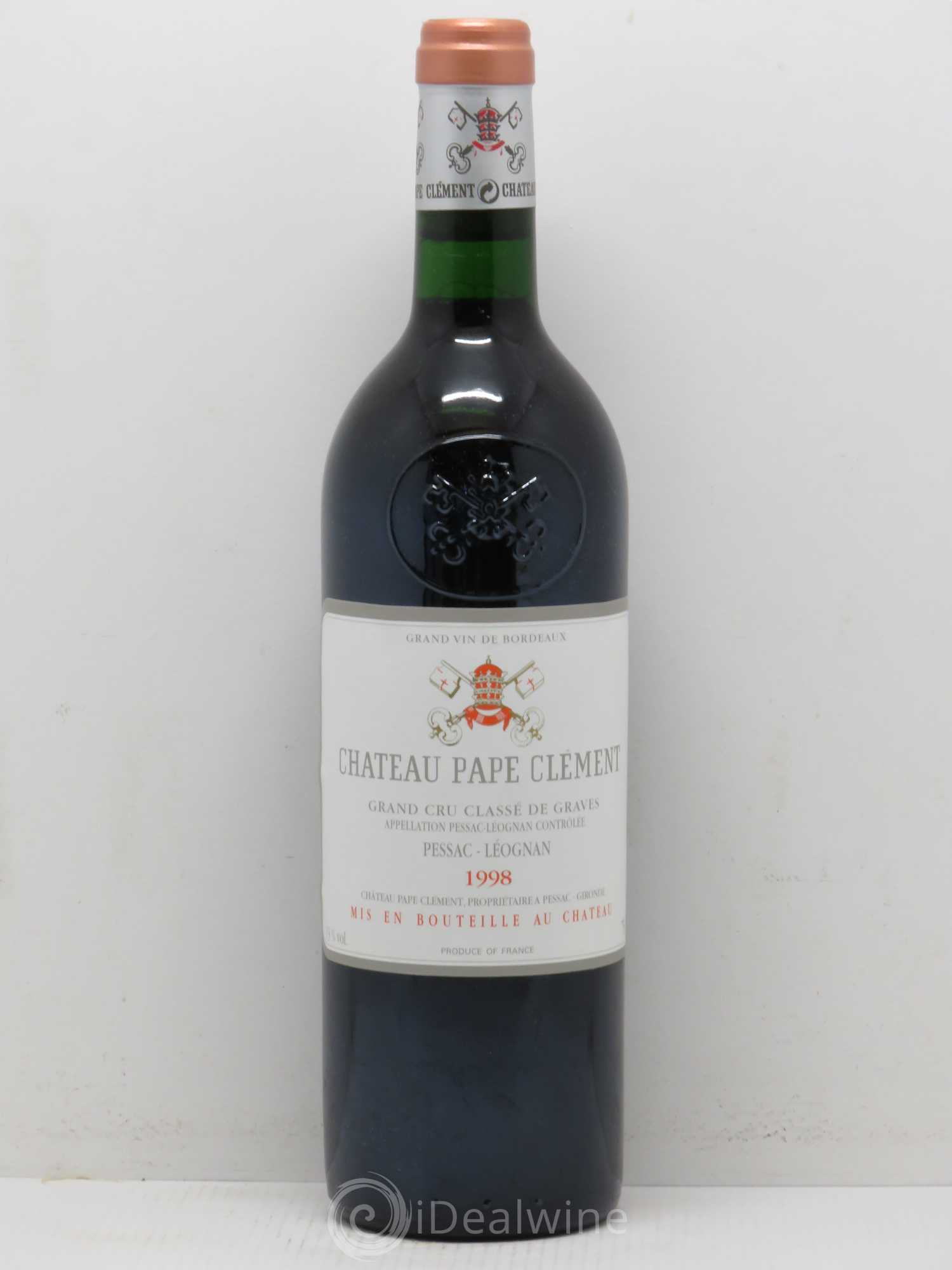 Château Pape Clément Cru Classé de Graves 1998 - Lot de 1 bouteille - 0