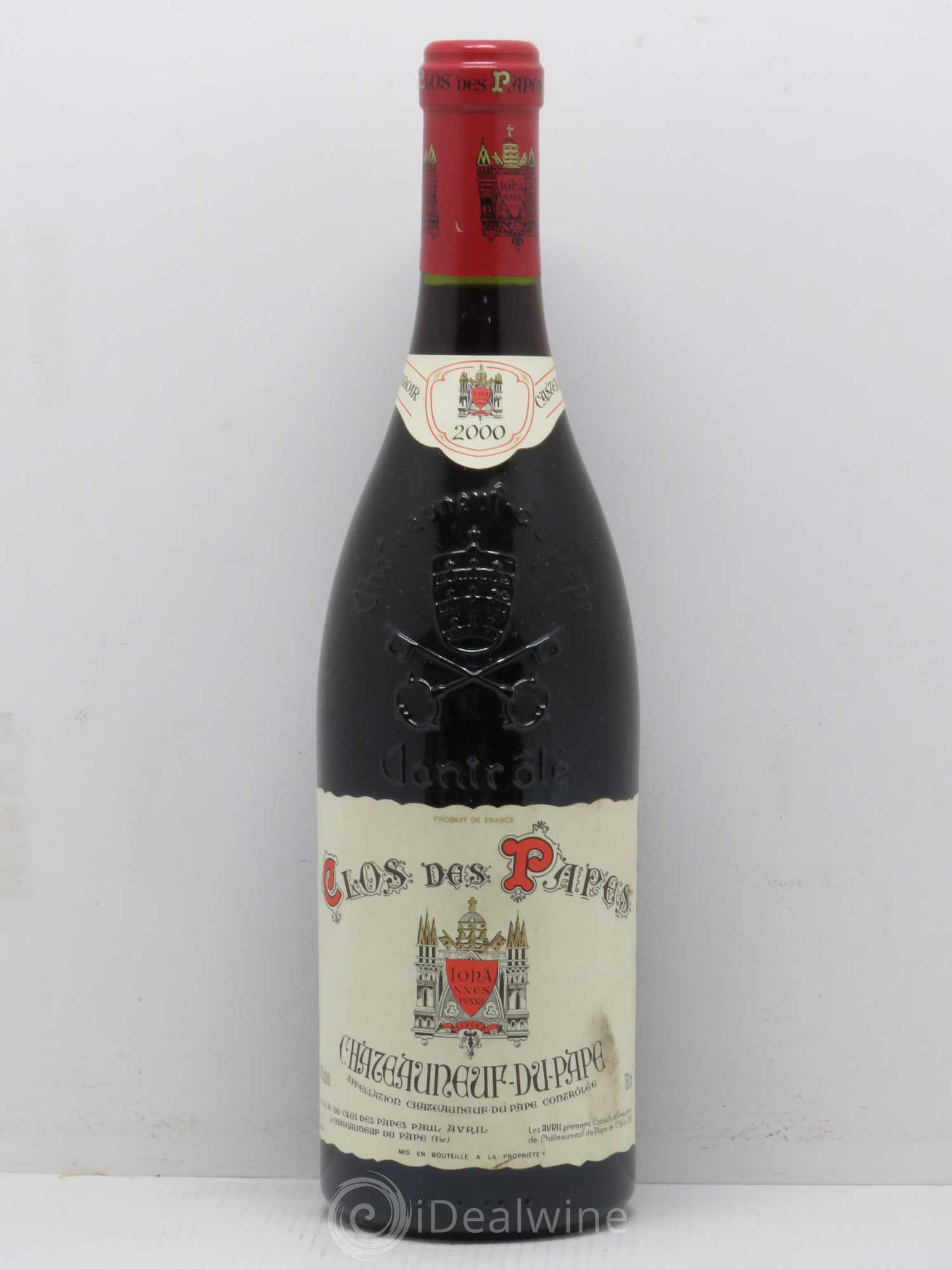 Châteauneuf-du-Pape Clos des Papes - Paul Avril 2000 - Lot de 1 bouteille - 0