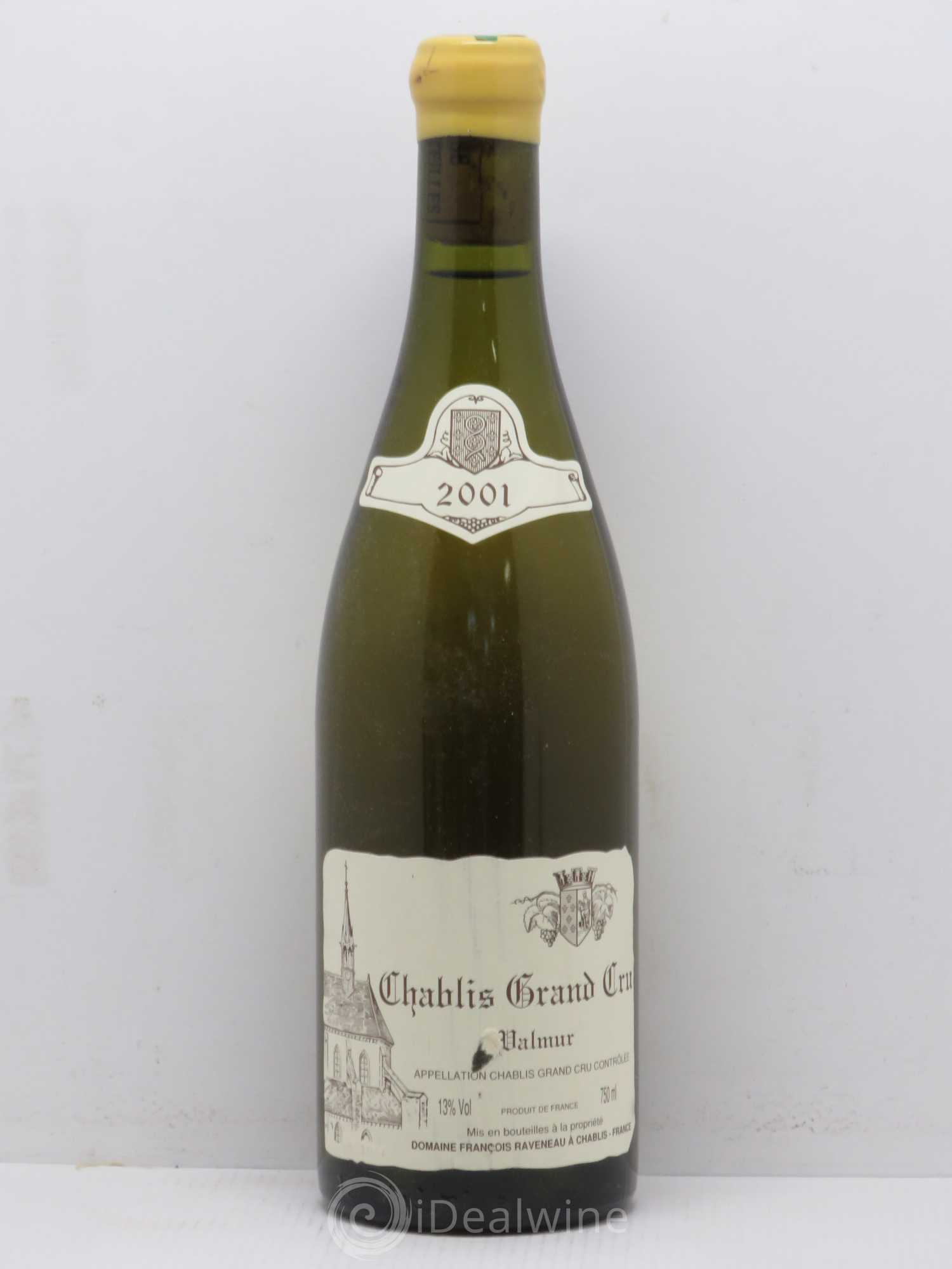 Chablis Grand Cru Valmur Raveneau (Domaine) 2001 - Lot de 1 bouteille - 0