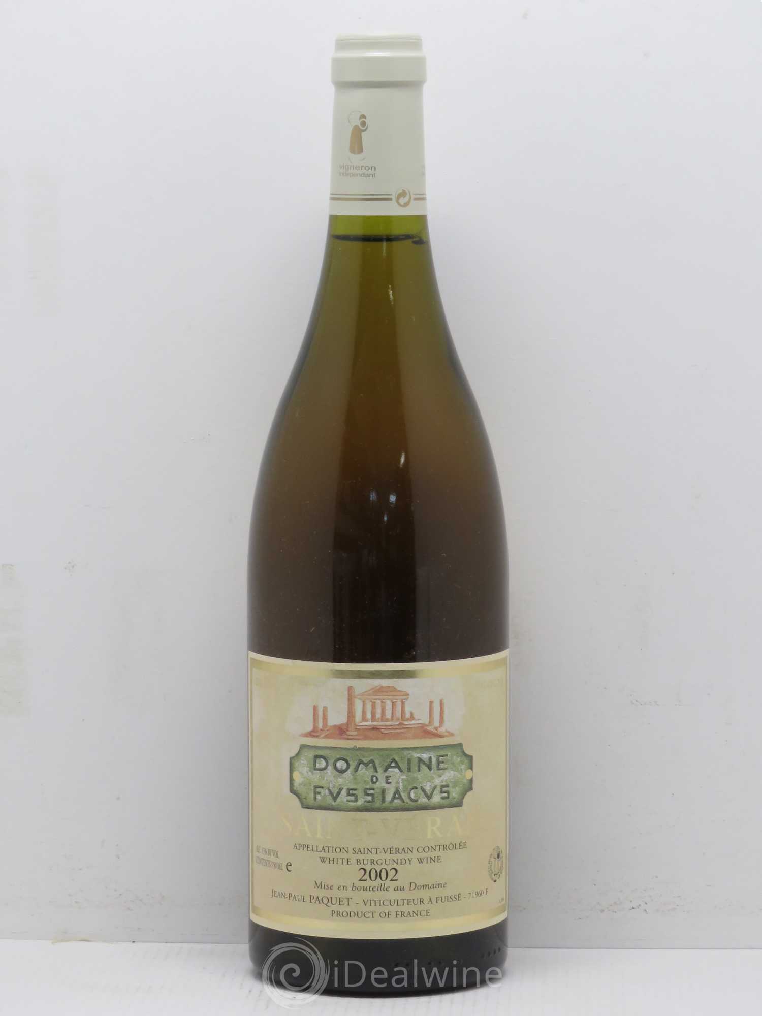 Saint-Véran Domaine de Fussiacus Jean Paul Paquet 2002 - Posten von 1 Flasche - 0