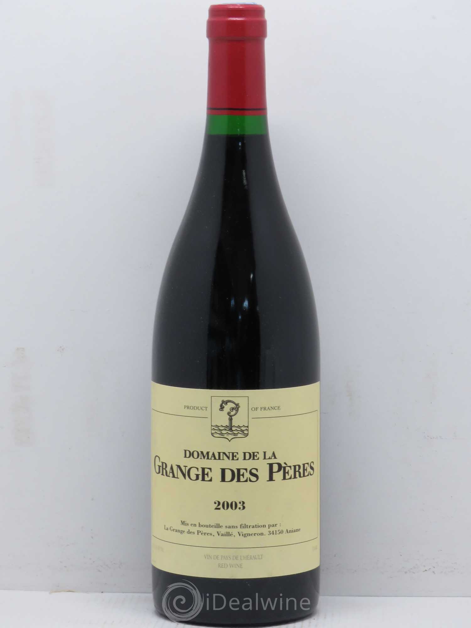 Pays d'Hérault Grange des Pères Laurent Vaillé 2003 - Lot de 1 bouteille - 0