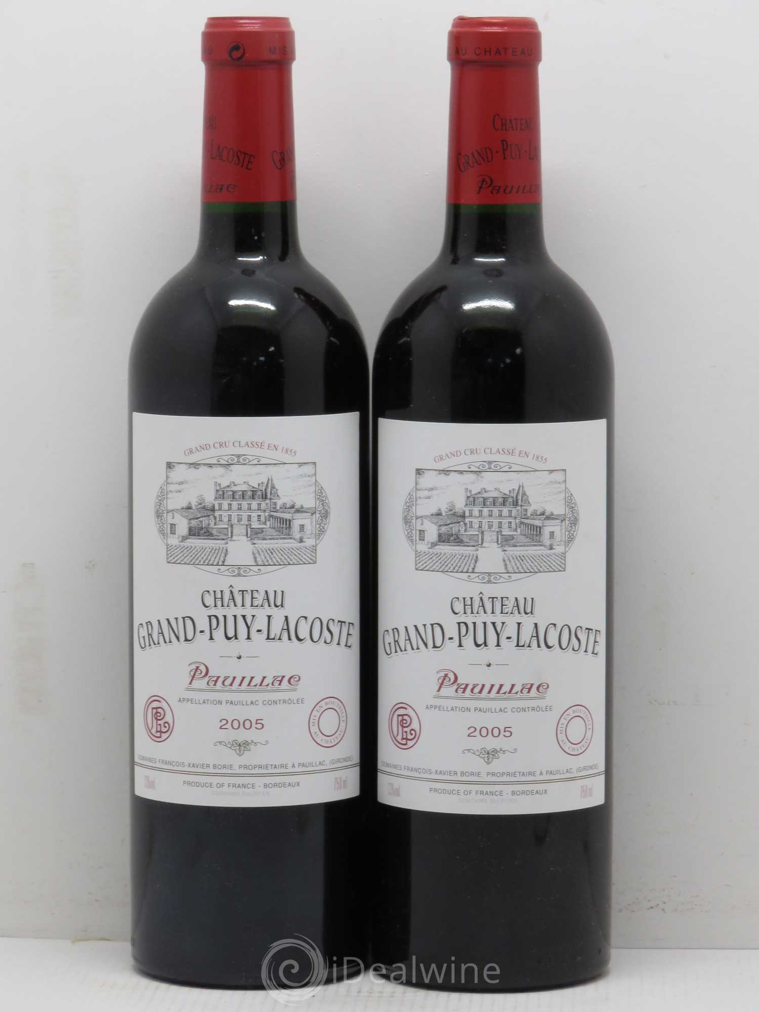 Château Grand Puy Lacoste 5ème Grand Cru Classé 2005 - Lot de 2 bouteilles - 0