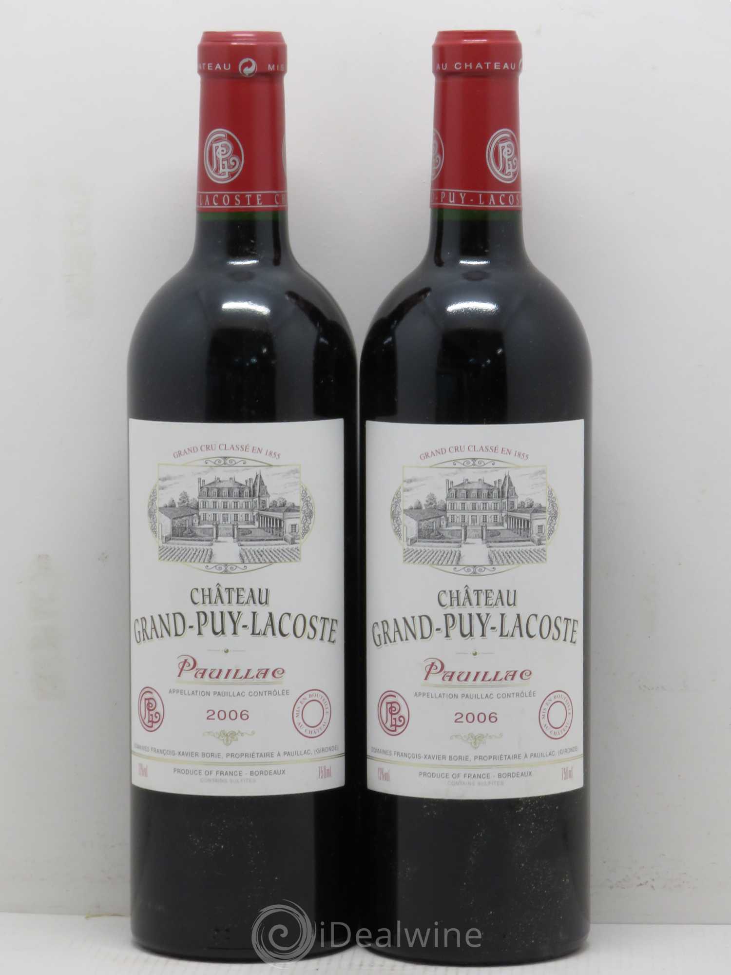 Château Grand Puy Lacoste 5ème Grand Cru Classé 2006 - Lot de 2 bouteilles - 0