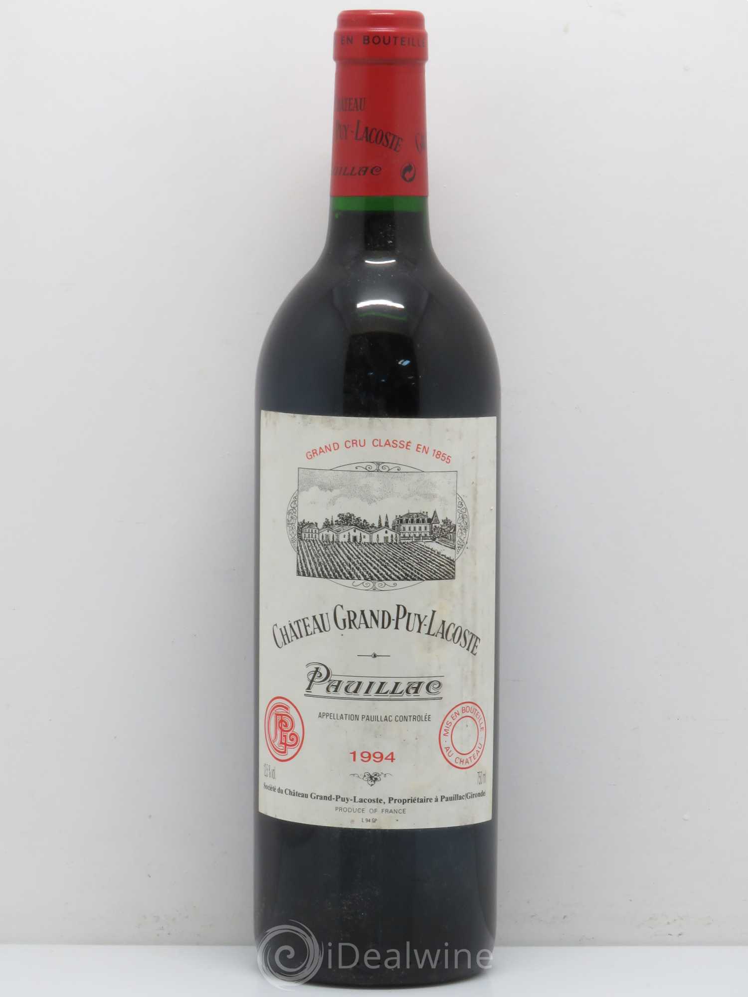 Château Grand Puy Lacoste 5ème Grand Cru Classé 1994 - Lot de 1 bouteille - 0