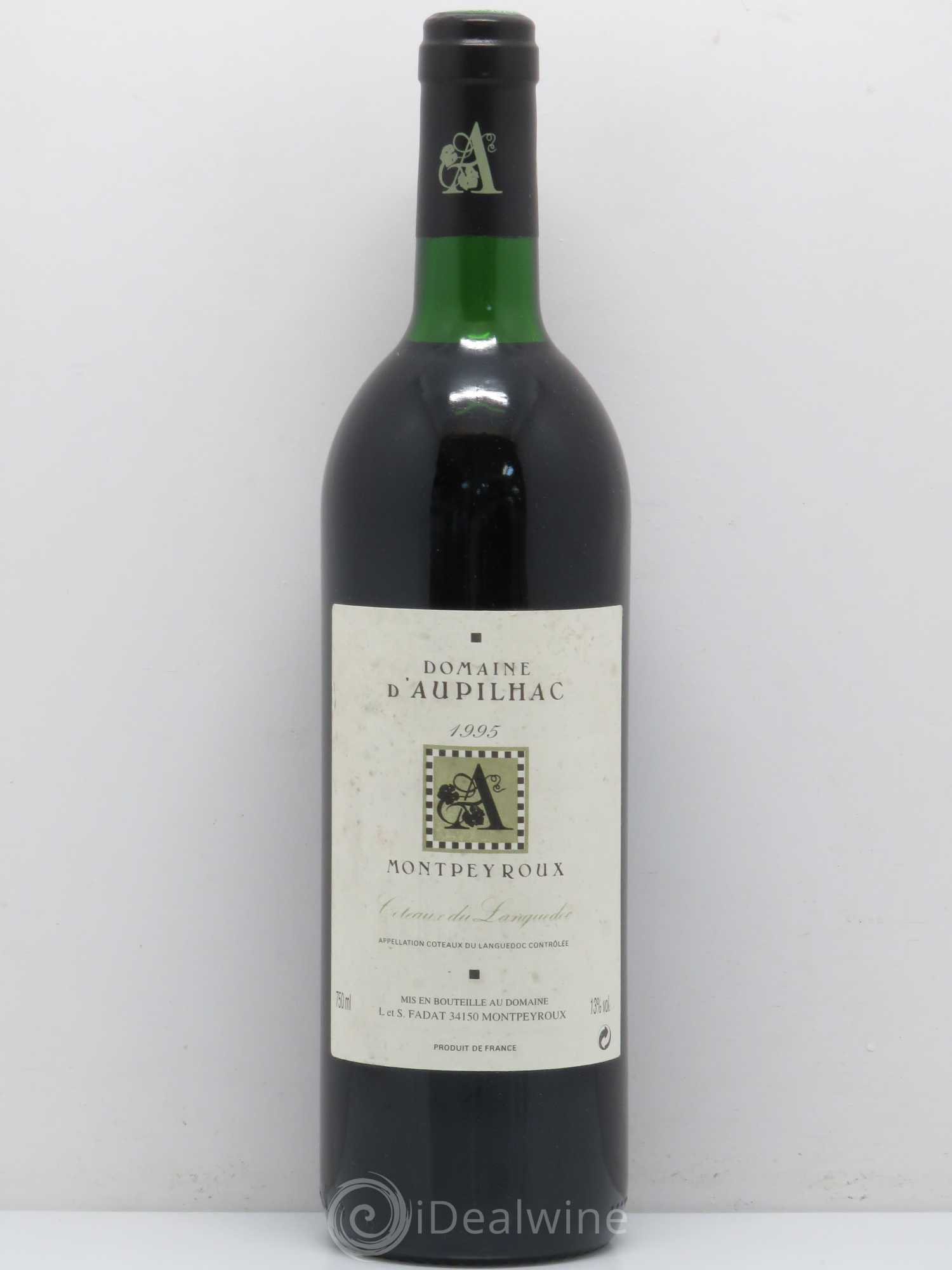 Languedoc Montpeyroux Aupilhac (Domaine d') Sylvain Fadat 1995 - Lot de 1 bouteille - 0