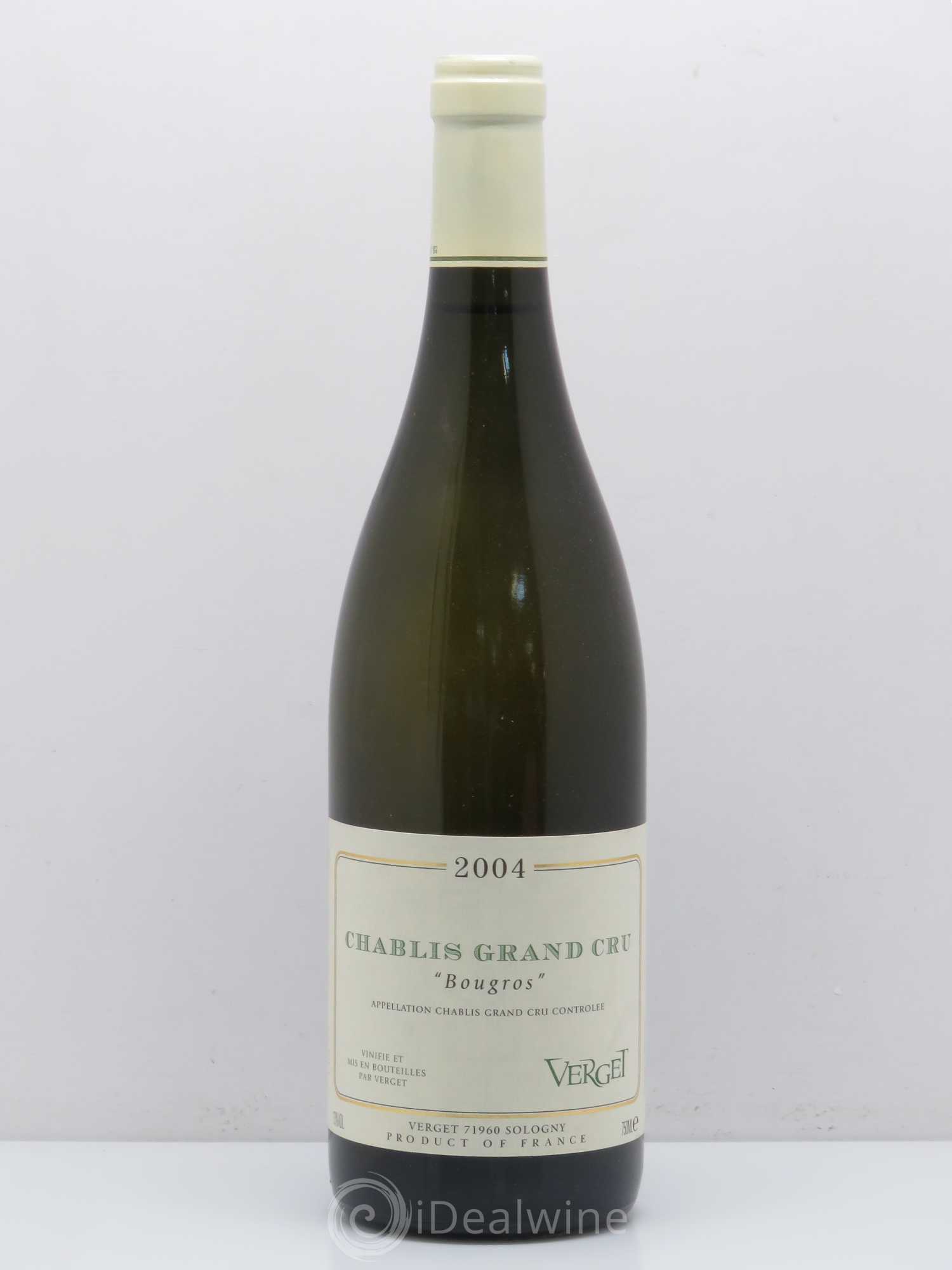 Chablis Grand Cru Bougros Verget 2004 - Posten von 1 Flasche - 0
