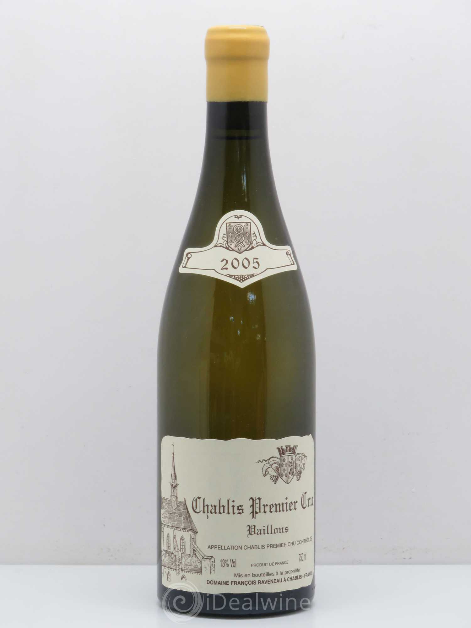 Chablis 1er Cru Vaillons Raveneau (Domaine) 2005 - Lot de 1 bouteille - 0