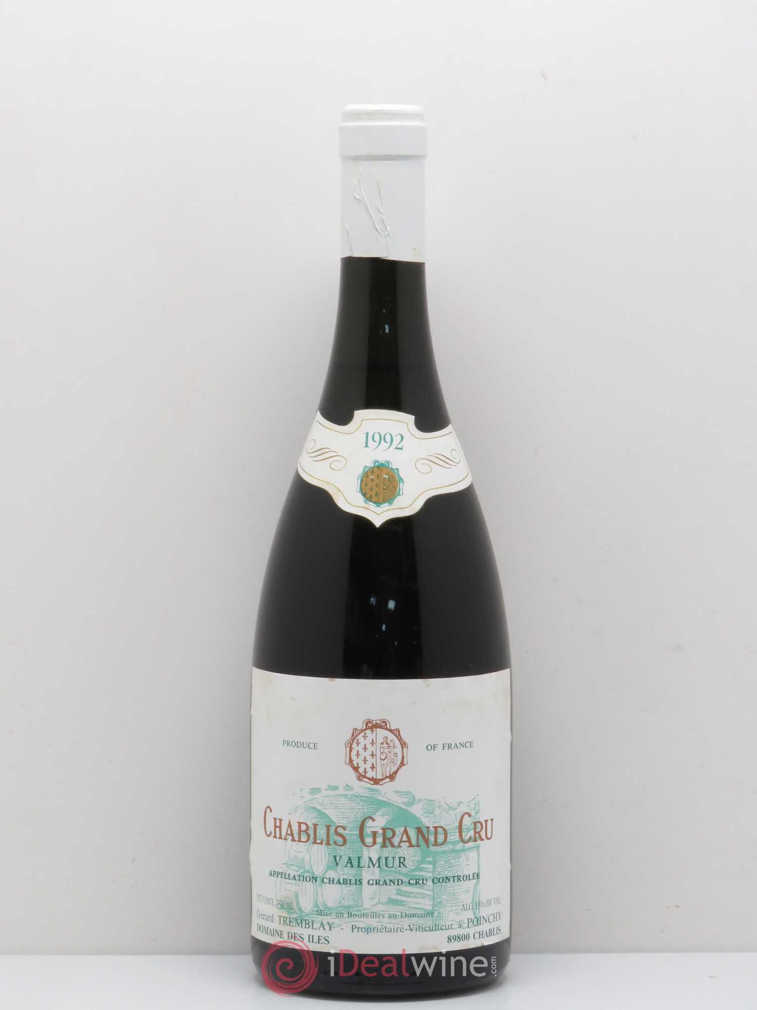 Chablis Grand Cru Valmur Gerard Tremblay Domaine Des Isles 1992 - Posten von 1 Flasche - 0