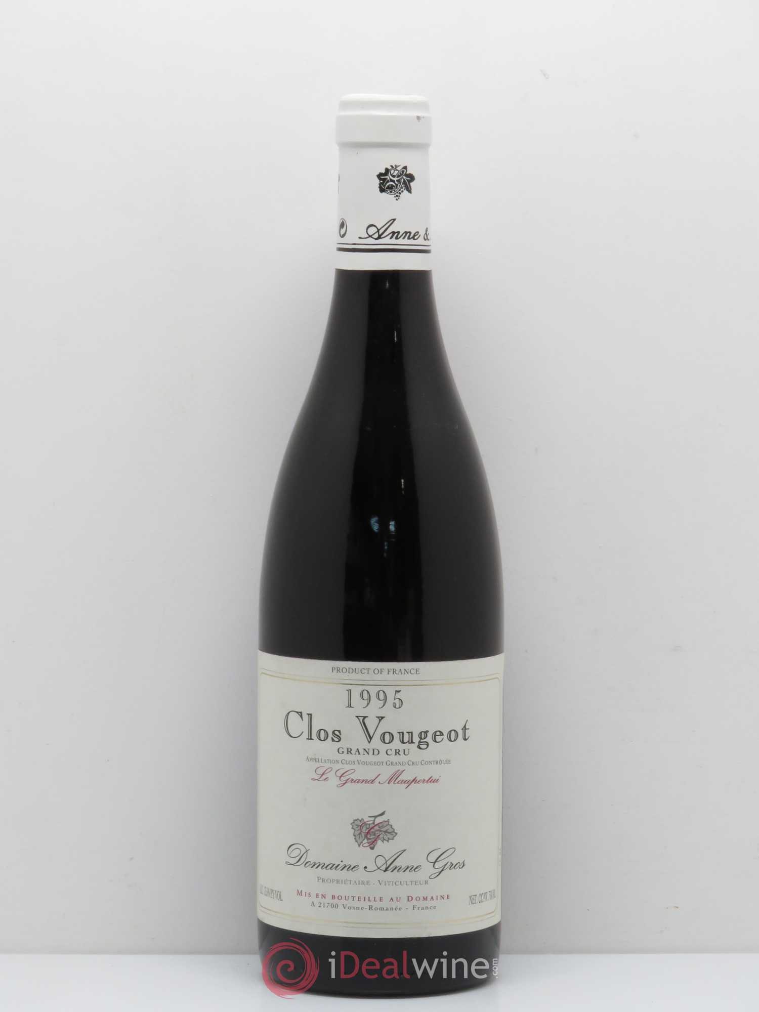 Clos de Vougeot Grand Cru Le Grand Maupertui Anne Gros 1995 - Lot de 1 bouteille - 0