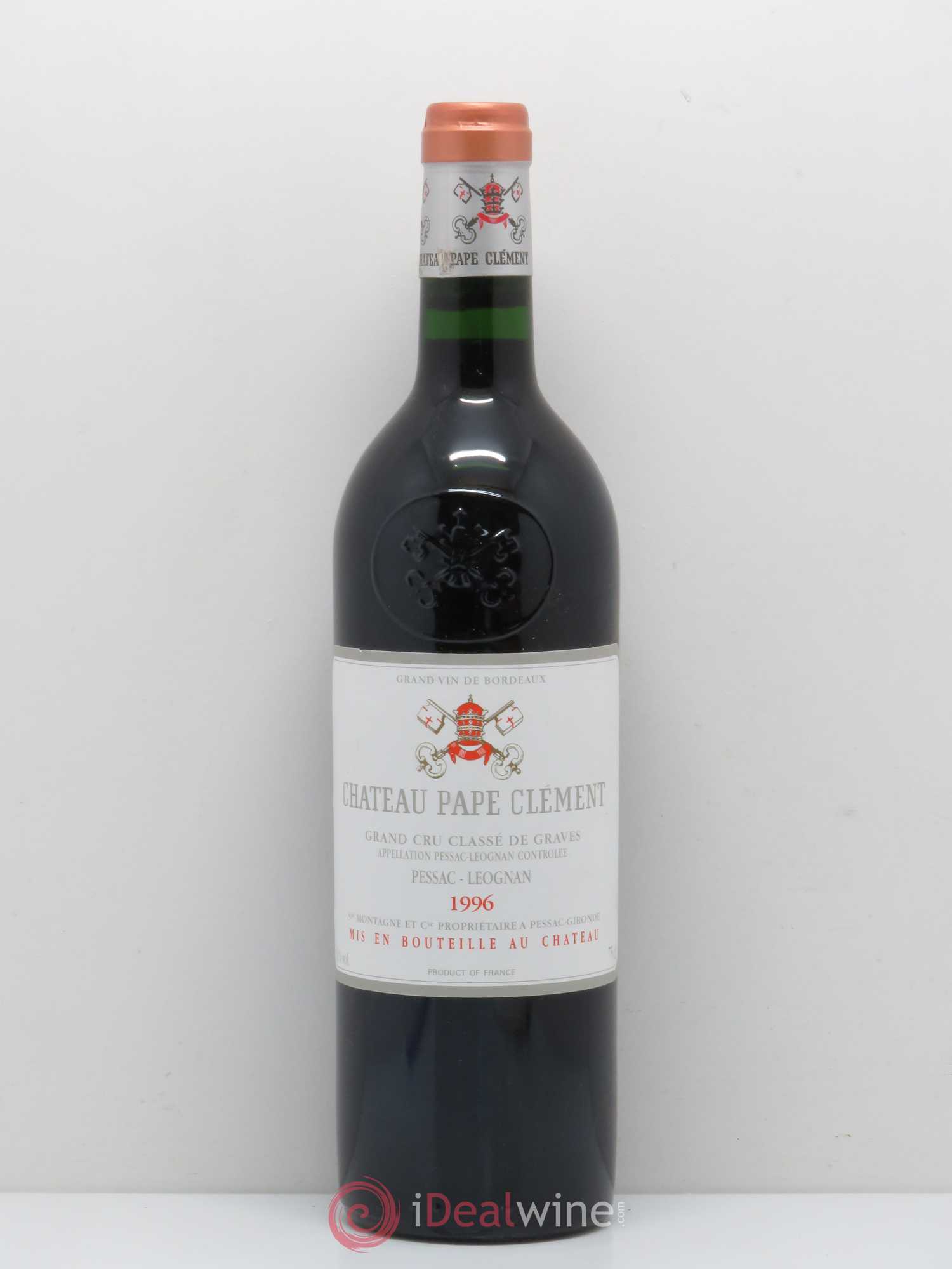 Château Pape Clément Cru Classé de Graves 1996 - Lot de 1 bouteille - 0