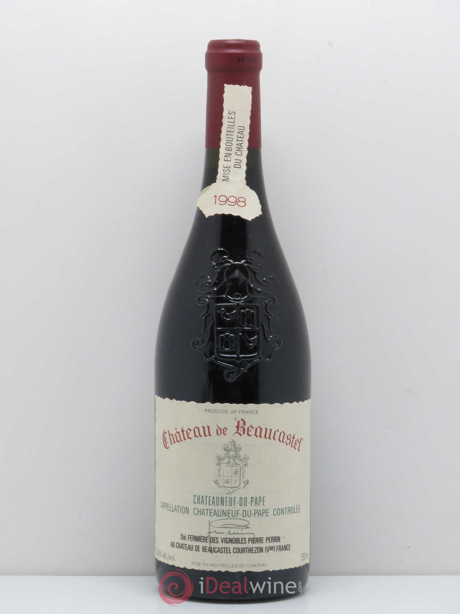 Châteauneuf-du-Pape Château de Beaucastel Famille Perrin 1998 - Lot de 1 bouteille - 0