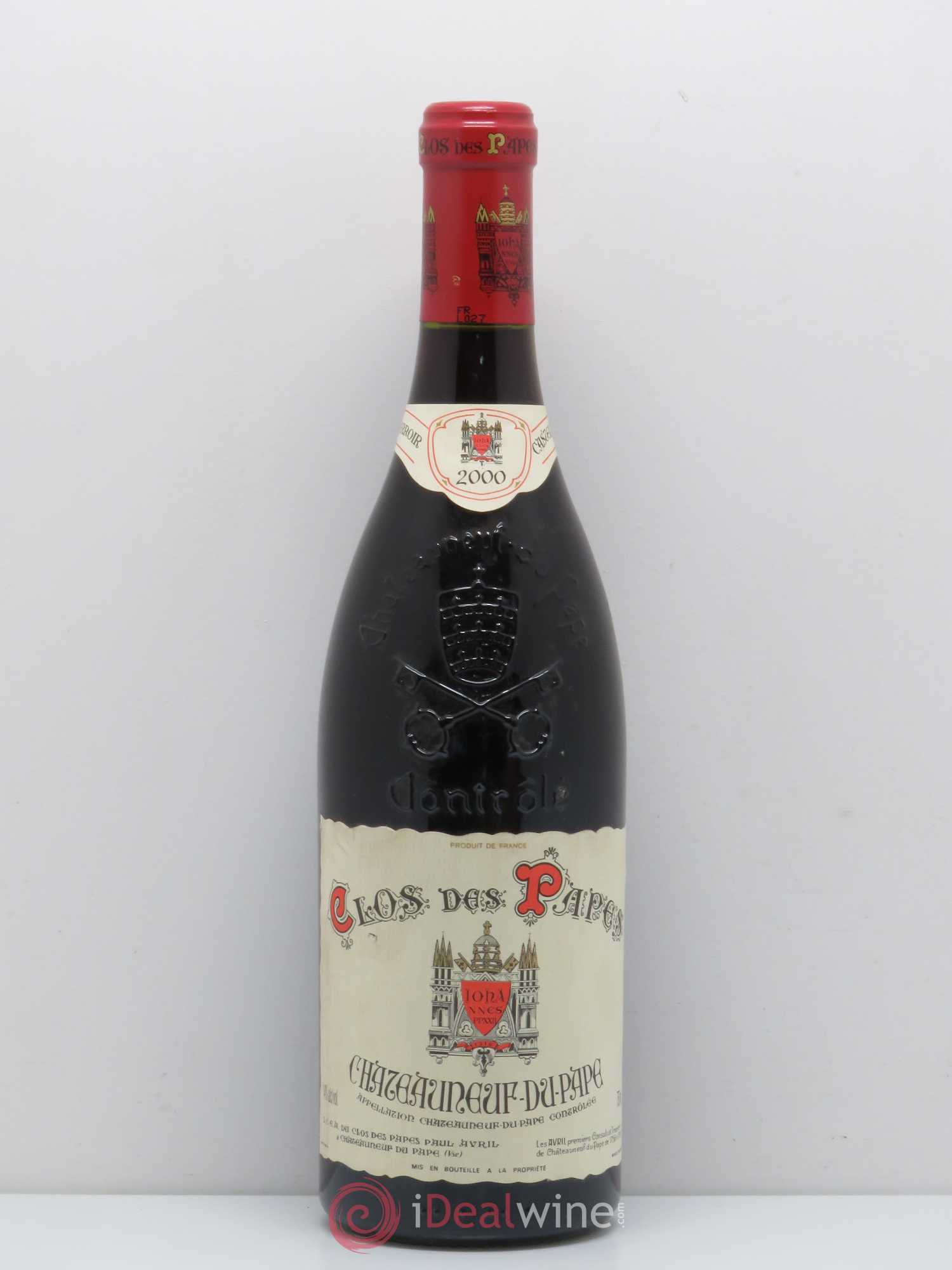 Châteauneuf-du-Pape Clos des Papes - Paul Avril 2000 - Lot de 1 bouteille - 0