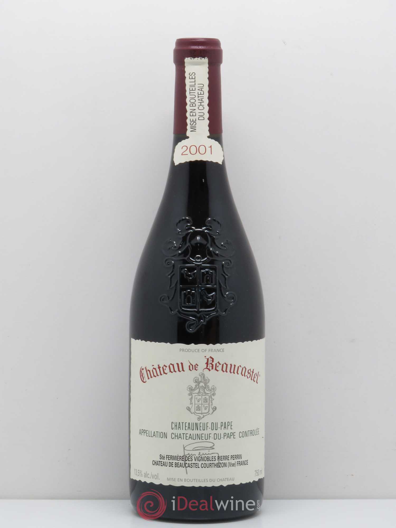 Châteauneuf-du-Pape Château de Beaucastel Famille Perrin 2001 - Lot de 1 bouteille - 0