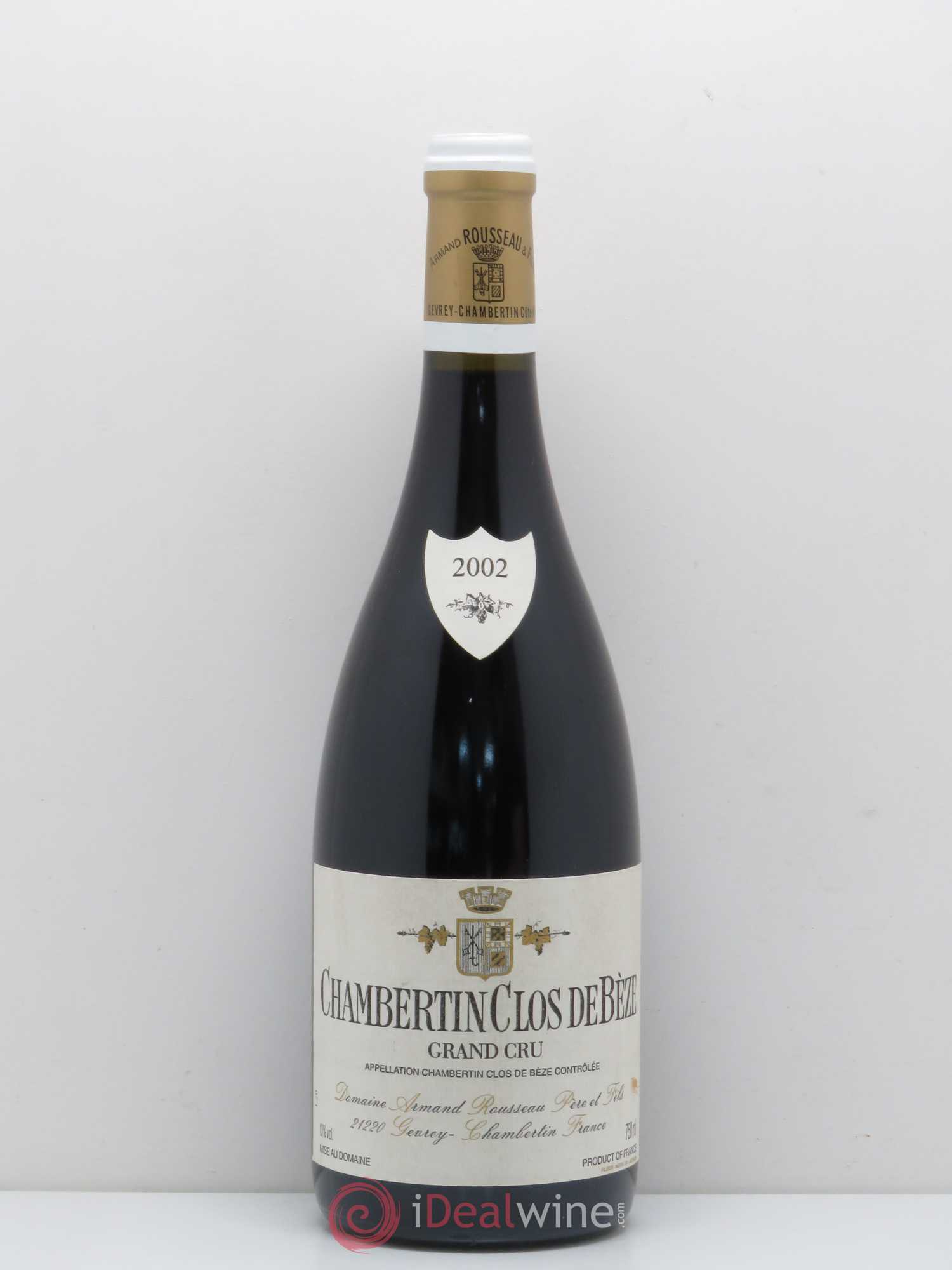 Chambertin Clos de Bèze Grand Cru Armand Rousseau (Domaine) 2002 - Lot de 1 bouteille - 0