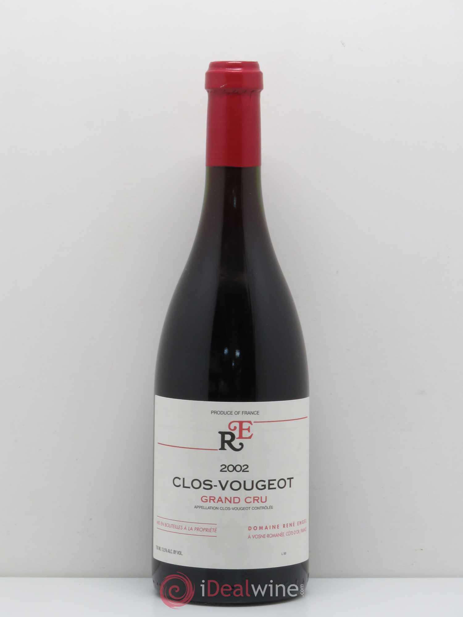 Clos de Vougeot Grand Cru Domaine René Engel - Domaine Eugénie 2002 - Lot de 1 bouteille - 0