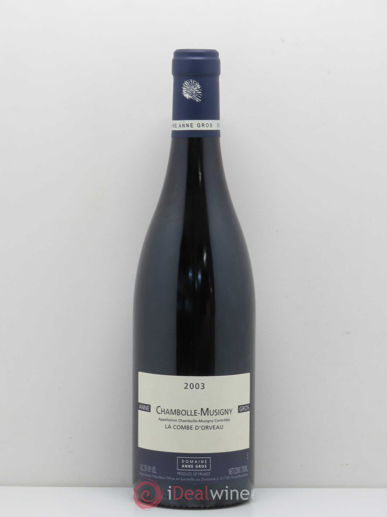 Chambolle-Musigny La Combe d'Orveau Anne Gros 2003 - Lot de 1 bouteille - 0