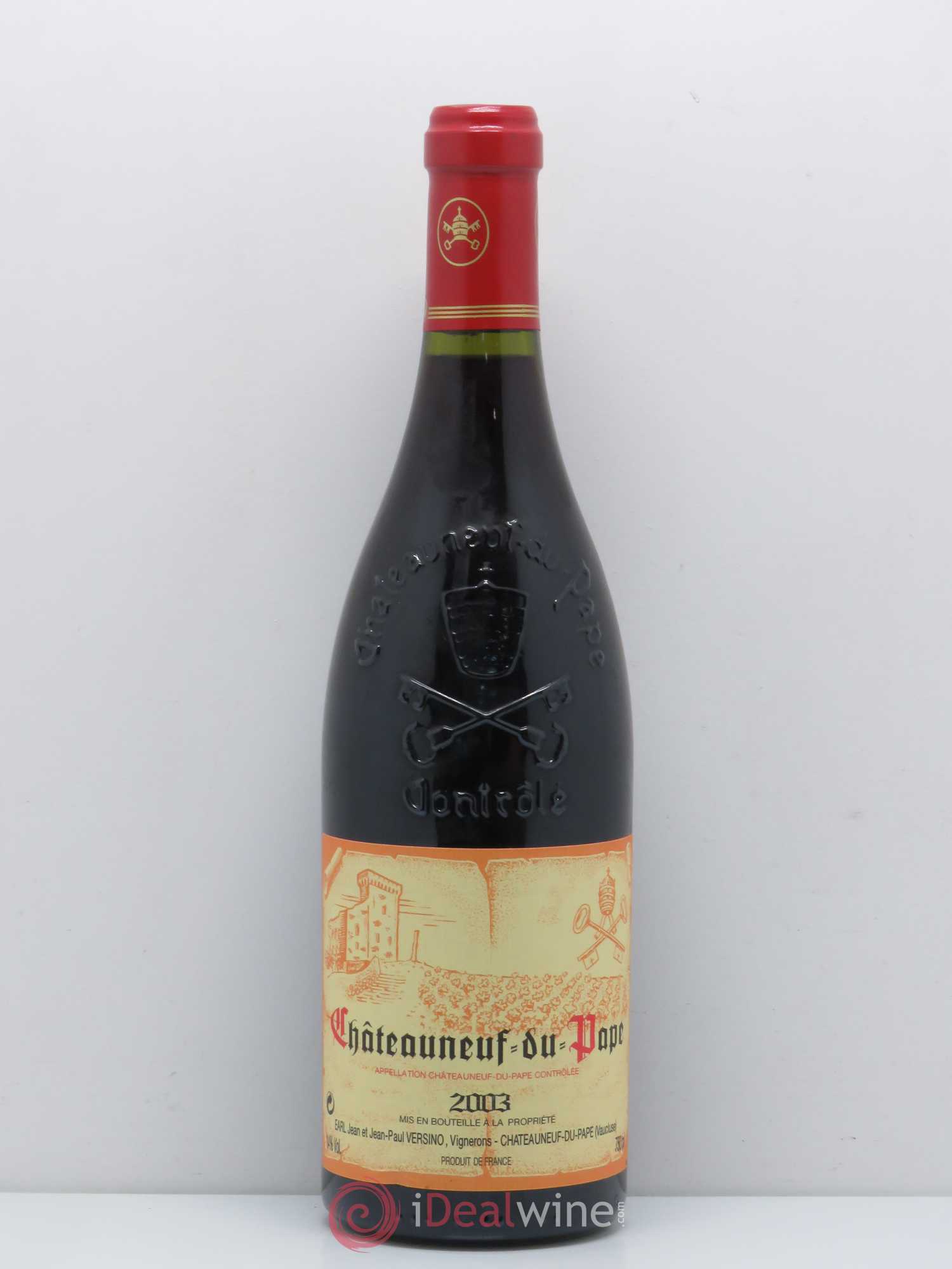 Châteauneuf-du-Pape J & JP Versino 2003 - Posten von 1 Flasche - 0