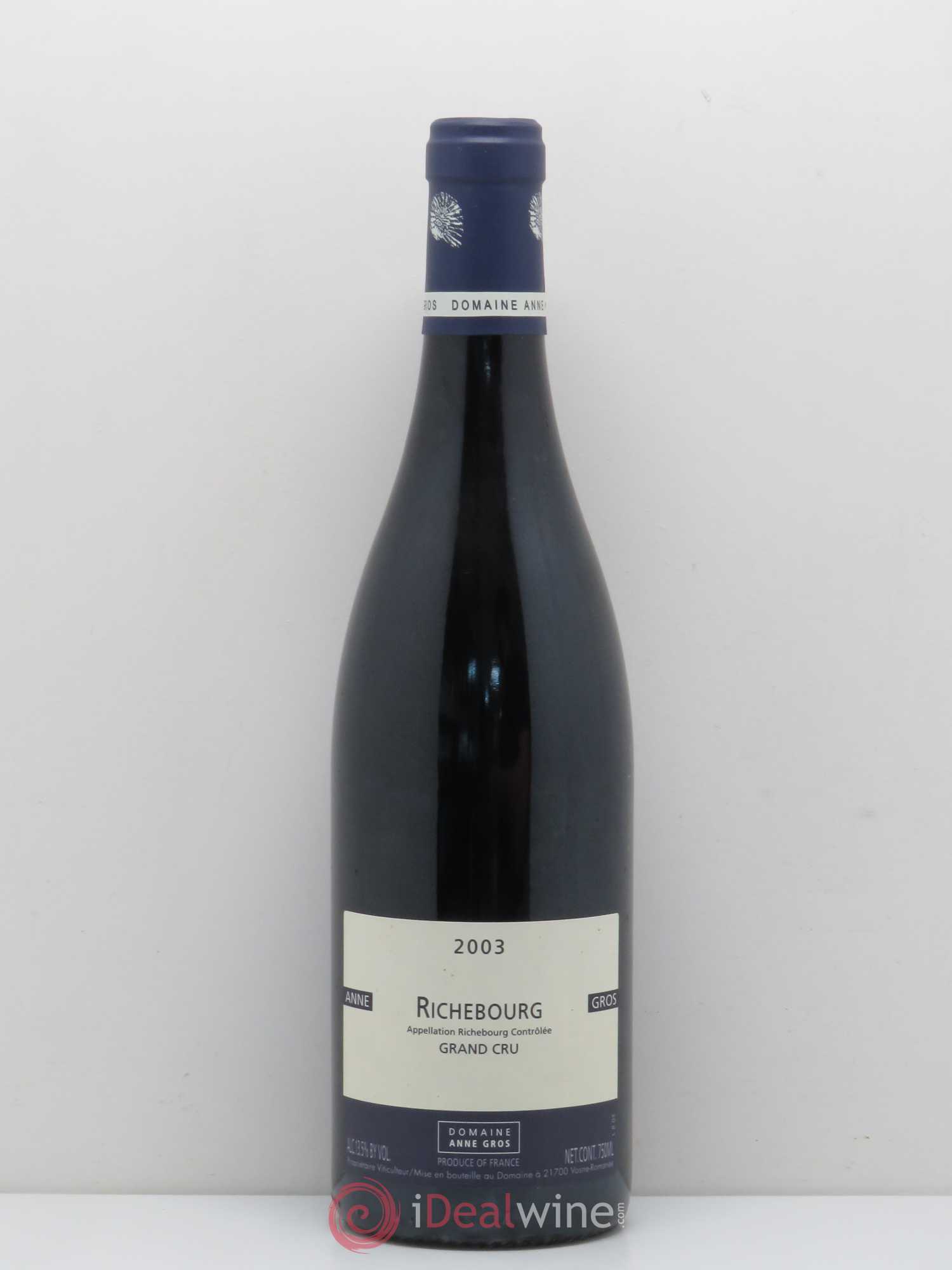 Richebourg Grand Cru Anne Gros 2003 - Lot de 1 bouteille - 0