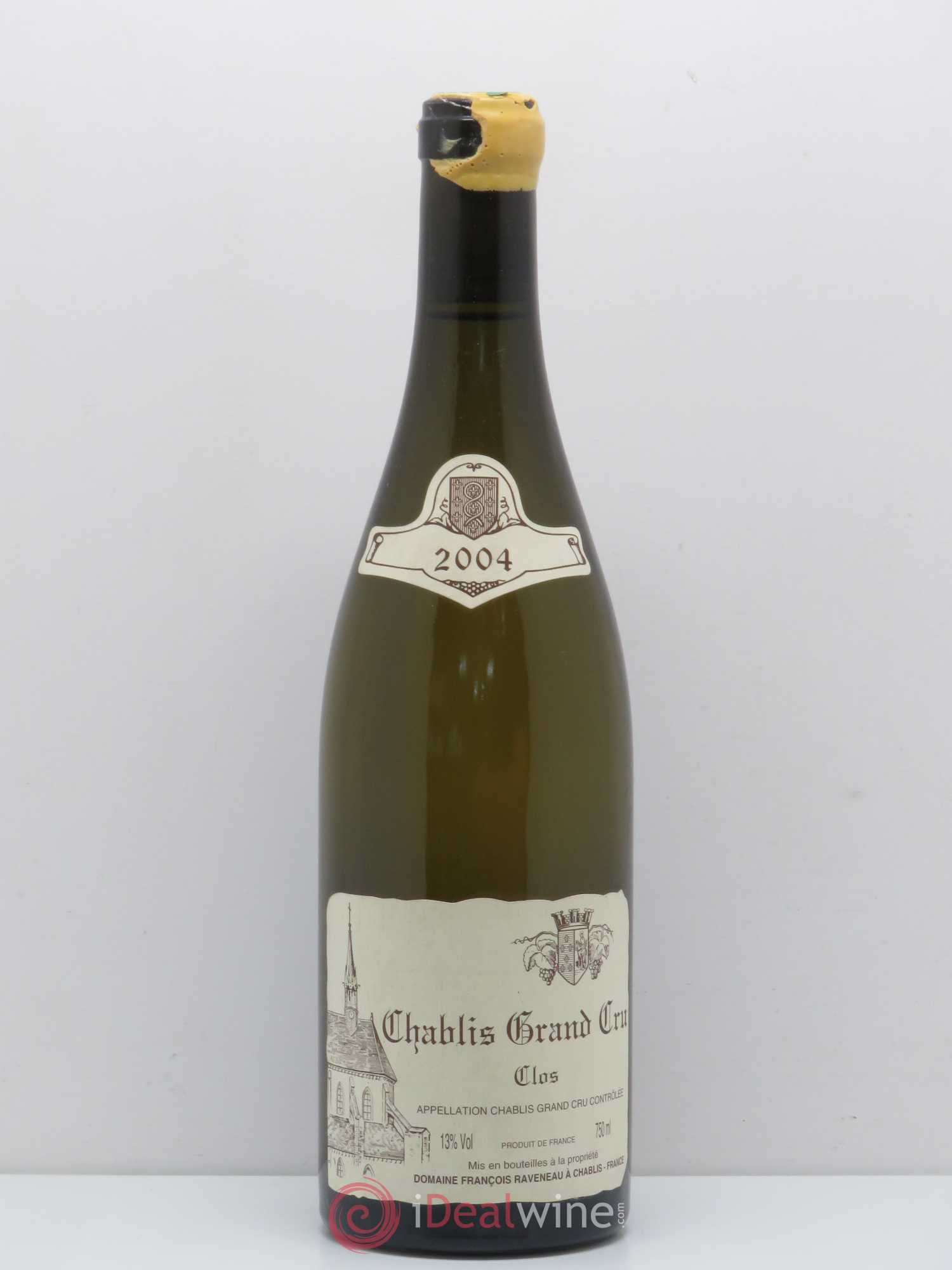 Chablis Grand Cru Clos Raveneau (Domaine) 2004 - Lot de 1 bouteille - 0