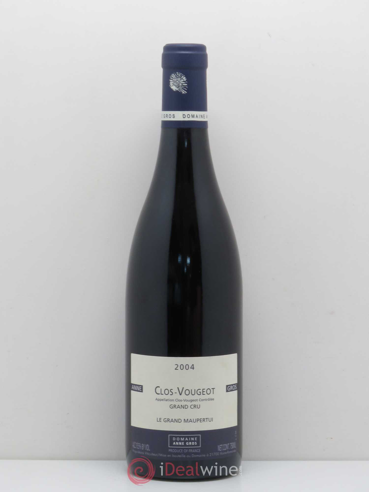 Clos de Vougeot Grand Cru Le Grand Maupertui Anne Gros 2004 - Posten von 1 Flasche - 0
