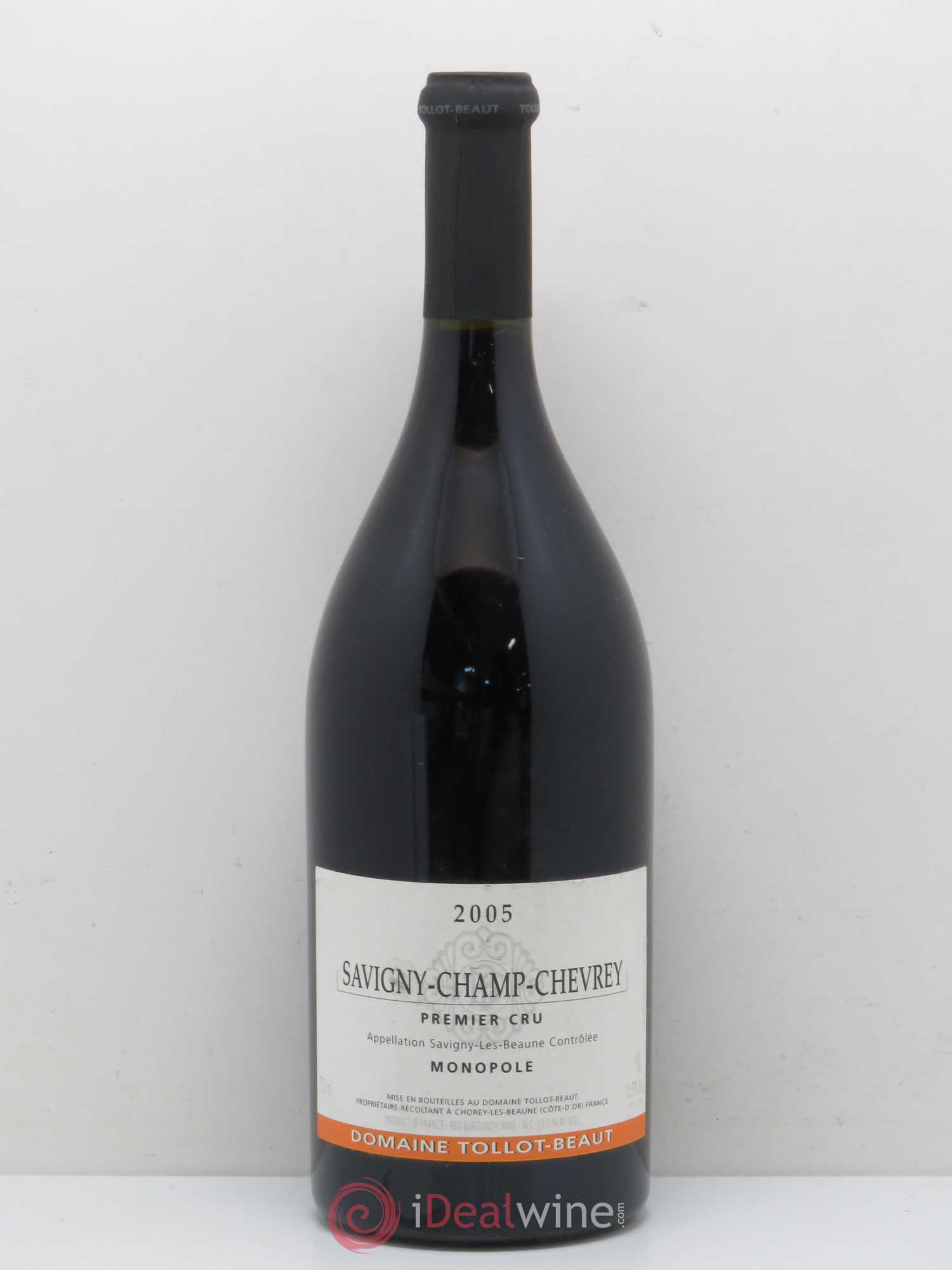 Savigny-lès-Beaune 1er Cru Champ Chevrey Monopole Domaine Tollot Beaut et Fils 2005 - Posten von 1 Flasche - 0