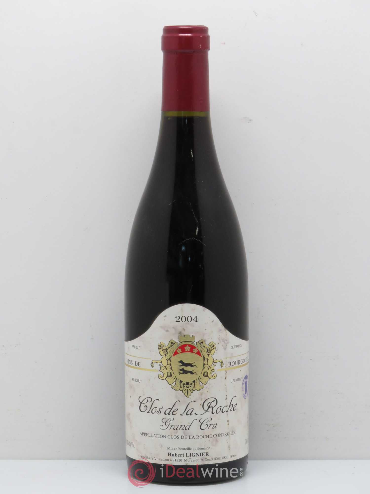 Clos de la Roche Grand Cru Hubert Lignier (Domaine) 2004 - Lot de 1 bouteille - 0