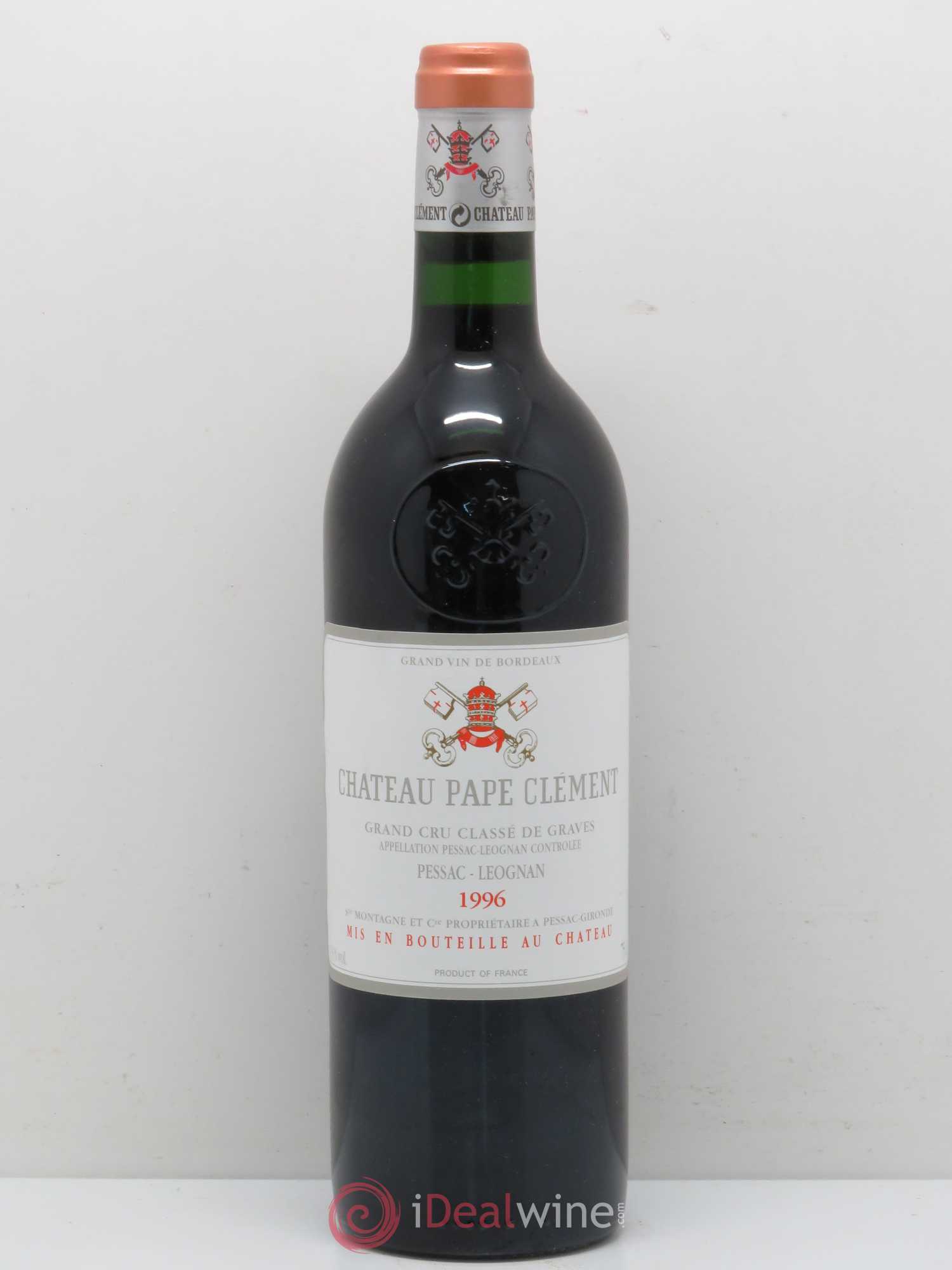 Château Pape Clément Cru Classé de Graves 1996 - Lot de 1 bouteille - 0