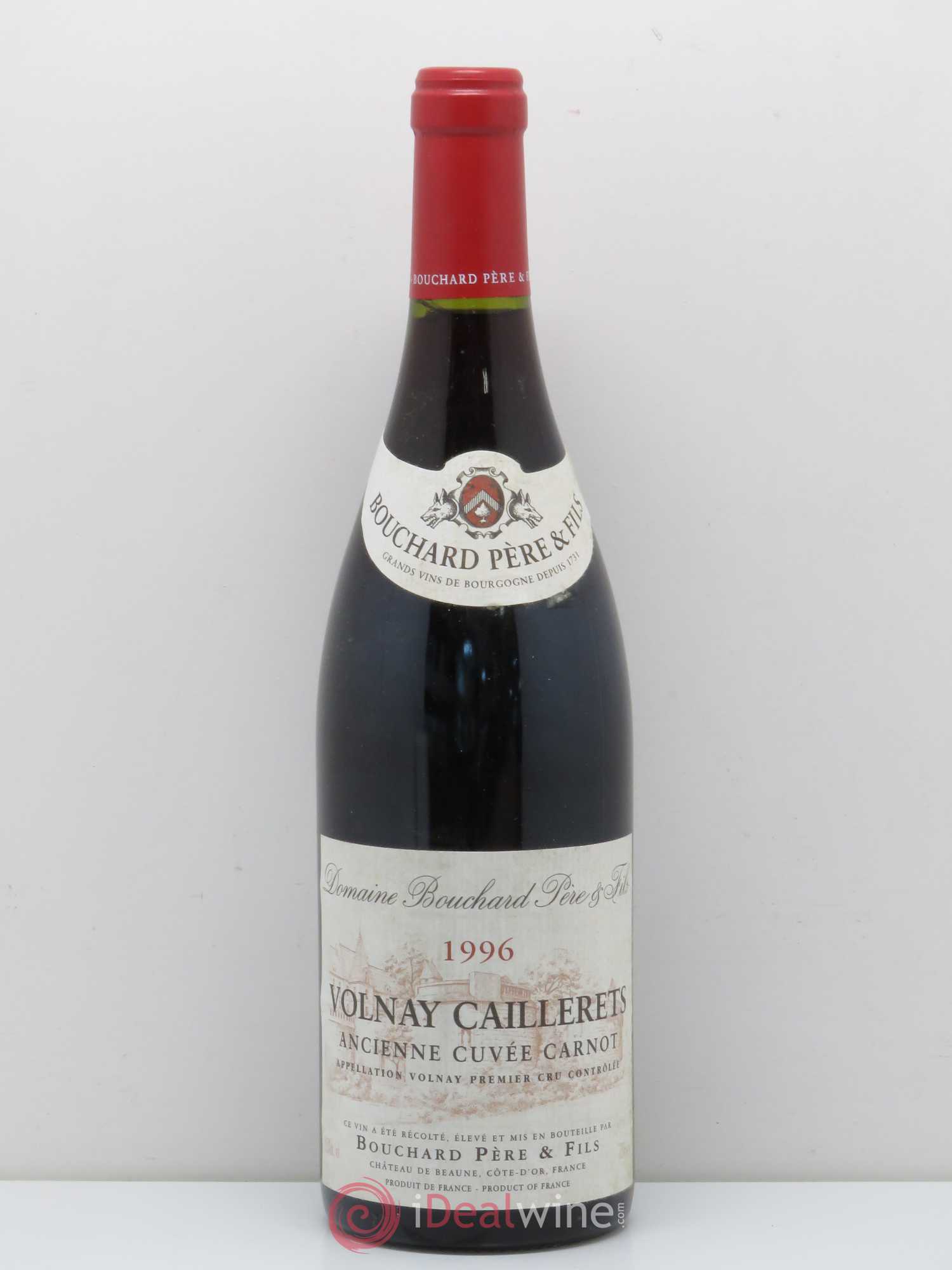 Volnay 1er Cru Caillerets - Ancienne Cuvée Carnot Bouchard Père & Fils 1996 - Lot de 1 bouteille - 0